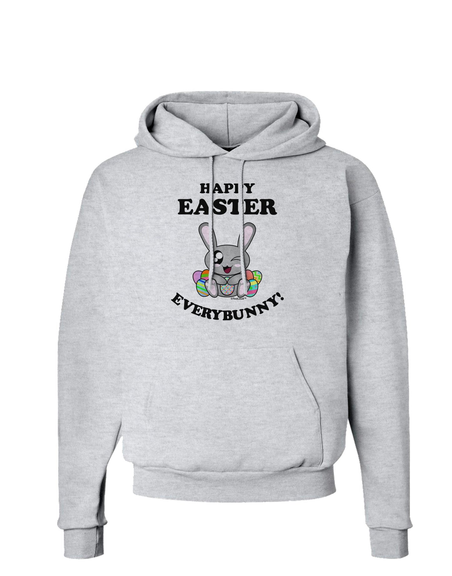 Happy Easter Everybunny Hoodie Sweatshirt-Hoodie-TooLoud-AshGray-Small-Davson Sales