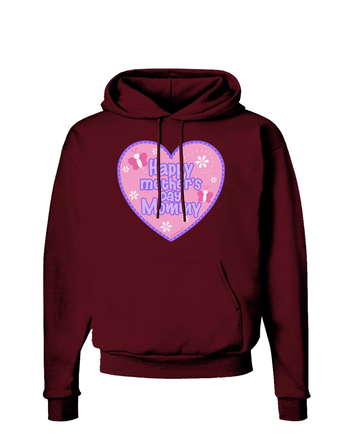 Happy Mother's Day Mommy - Pink Dark Hoodie Sweatshirt by TooLoud-Hoodie-TooLoud-Maroon-Small-Davson Sales
