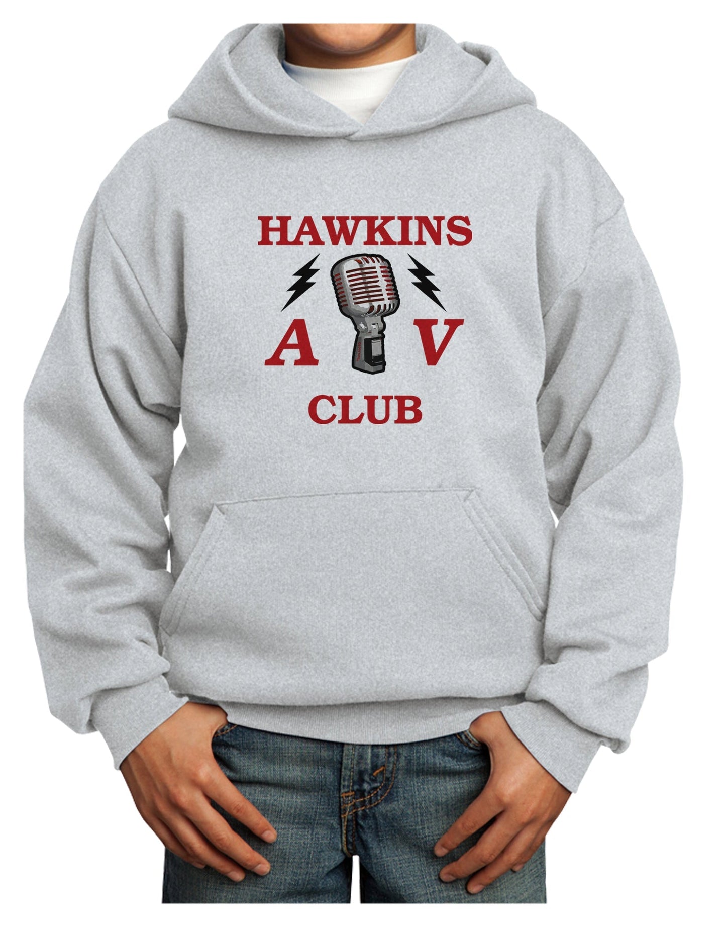 Hawkins AV Club Youth Hoodie Pullover Sweatshirt by TooLoud-Youth Hoodie-TooLoud-Ash-XS-Davson Sales