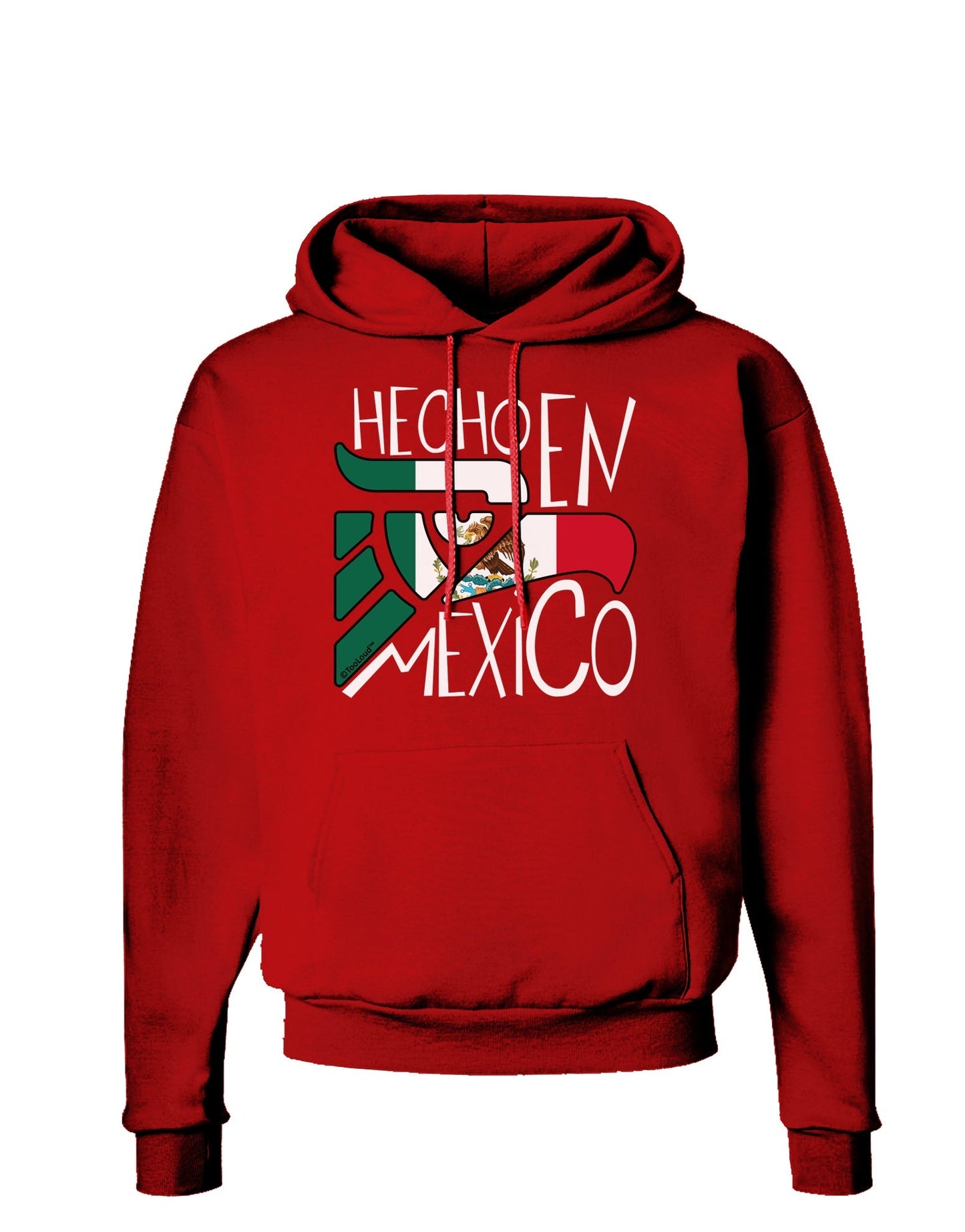 Hecho en Mexico Design - Mexican Flag Dark Hoodie Sweatshirt by TooLoud-Hoodie-TooLoud-Red-Small-Davson Sales
