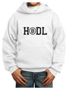 HODL Bitcoin Youth Hoodie Pullover Sweatshirt-Youth Hoodie-TooLoud-White-XS-Davson Sales