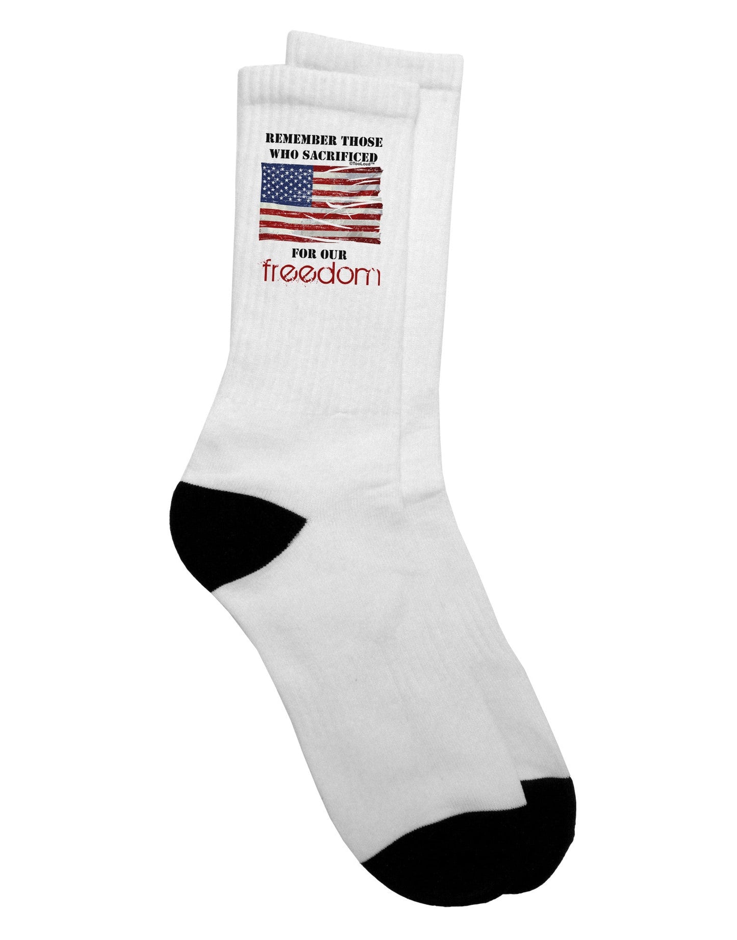 Honoring Our Heroes - Veterans Adult Crew Socks - TooLoud-Socks-TooLoud-White-Ladies-4-6-Davson Sales