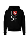 I Heart San Francisco Dark Hoodie Sweatshirt-Hoodie-TooLoud-Black-Small-Davson Sales