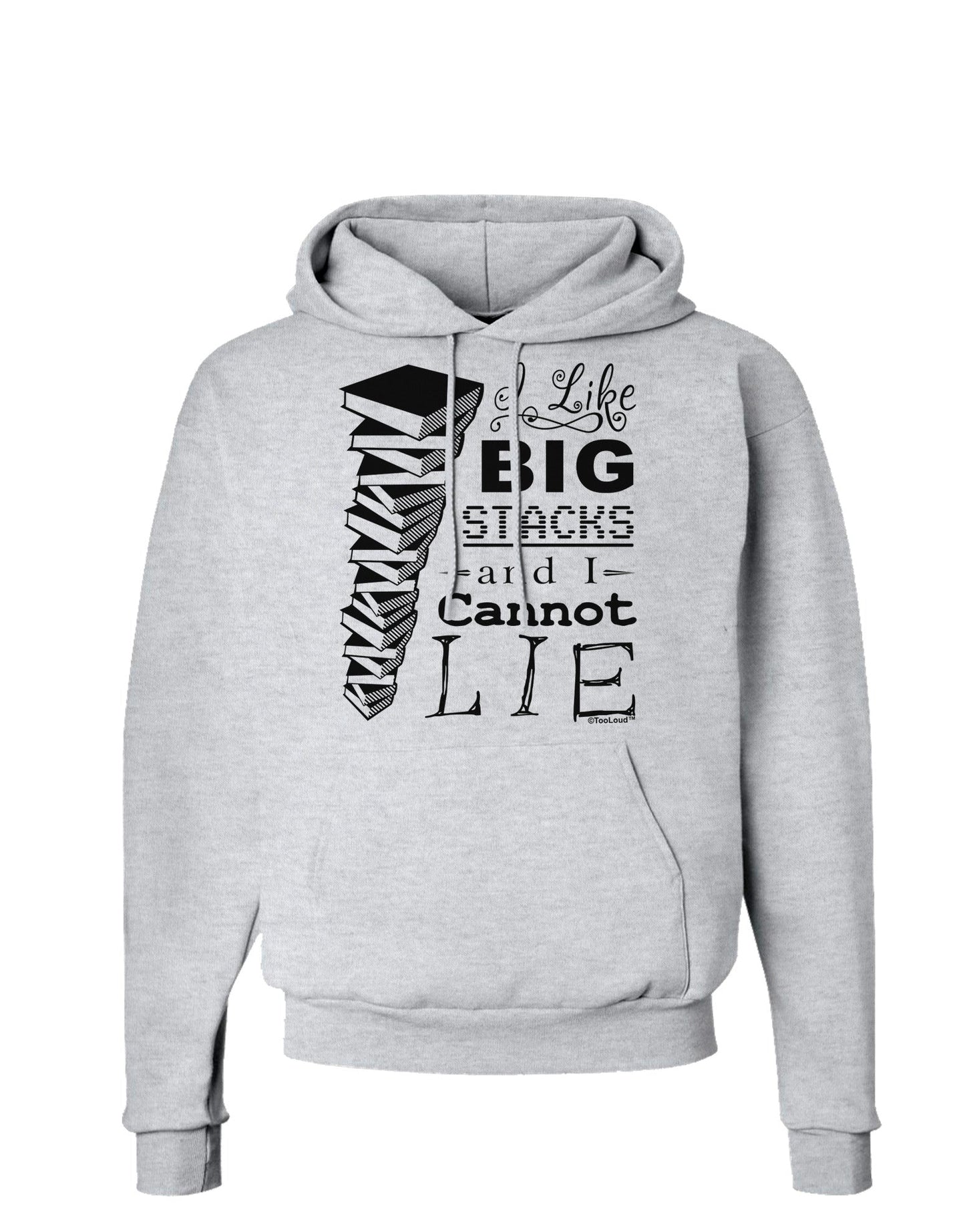I Like Big Stacks -of books- Hoodie Sweatshirt-Hoodie-TooLoud-AshGray-Small-Davson Sales