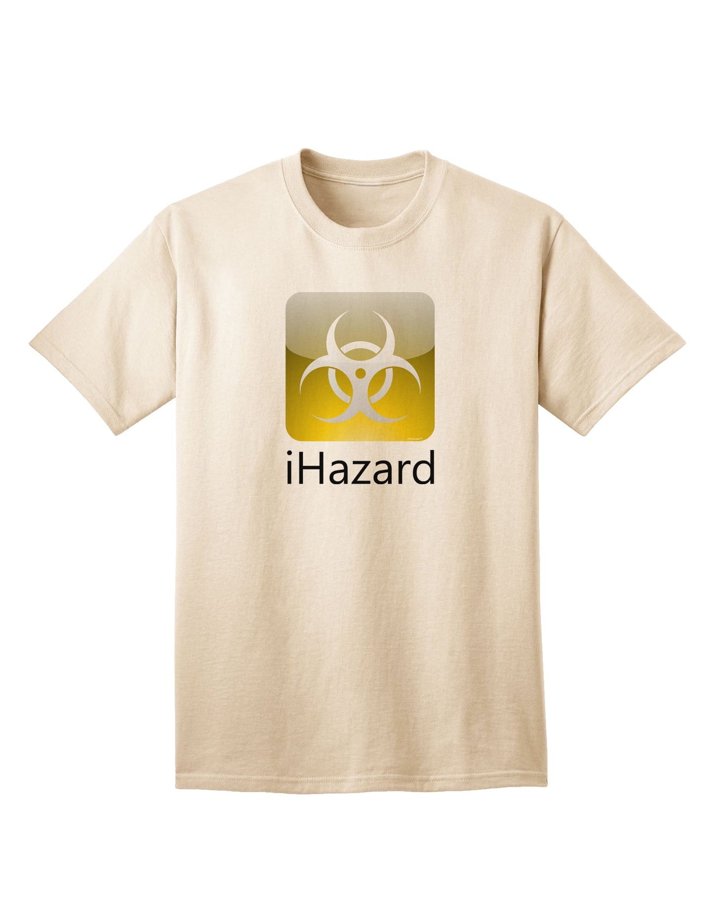 iHazard Logo - Zombie Apocalypse Adult T-Shirt: A Must-Have for Fans of the Undead-Mens T-shirts-TooLoud-Natural-Small-Davson Sales