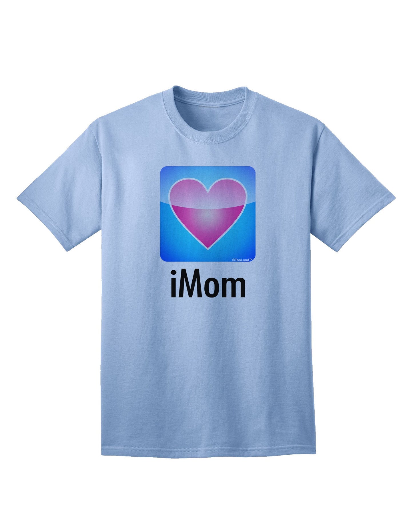 iMom - Mothers Day Adult T-Shirt-unisex t-shirt-TooLoud-Light-Blue-Small-Davson Sales