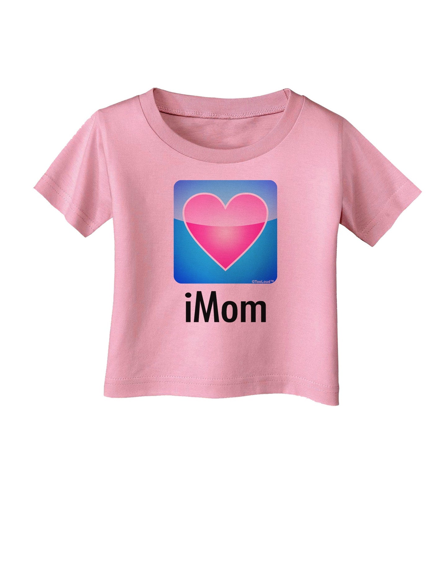 iMom - Mothers Day Infant T-Shirt-Infant T-Shirt-TooLoud-Candy-Pink-06-Months-Davson Sales