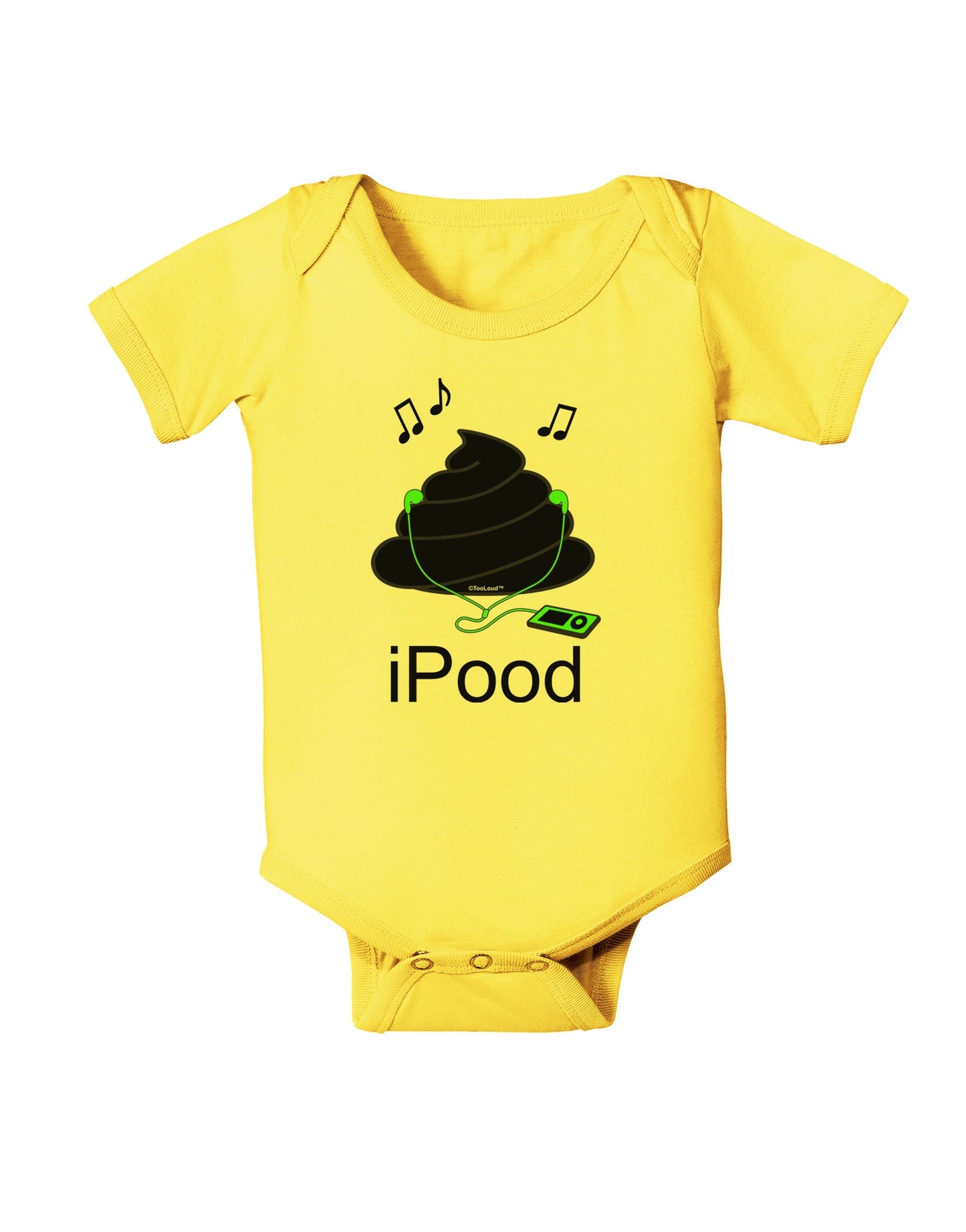 iPood Baby Romper Bodysuit-Baby Romper-TooLoud-Yellow-06-Months-Davson Sales