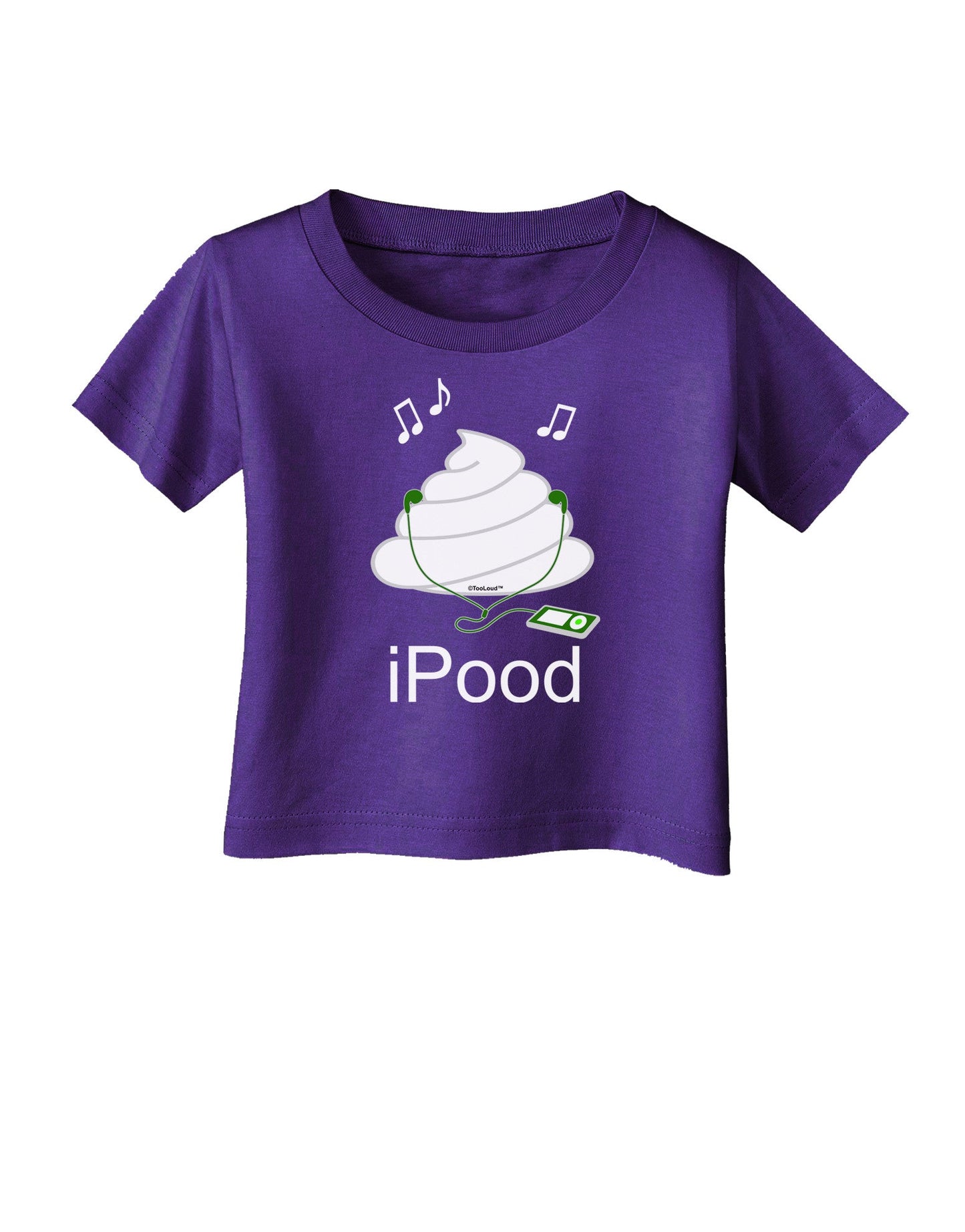 iPood Infant T-Shirt Dark-Infant T-Shirt-TooLoud-Purple-06-Months-Davson Sales