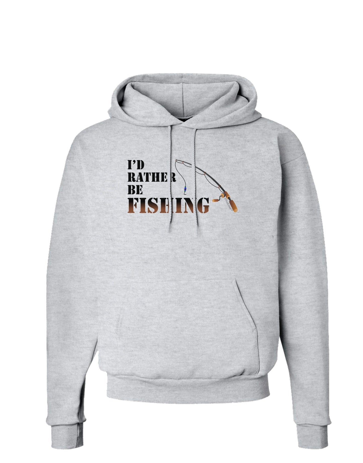I'd Rather Be Fishing Hoodie Sweatshirt-Hoodie-TooLoud-AshGray-Small-Davson Sales