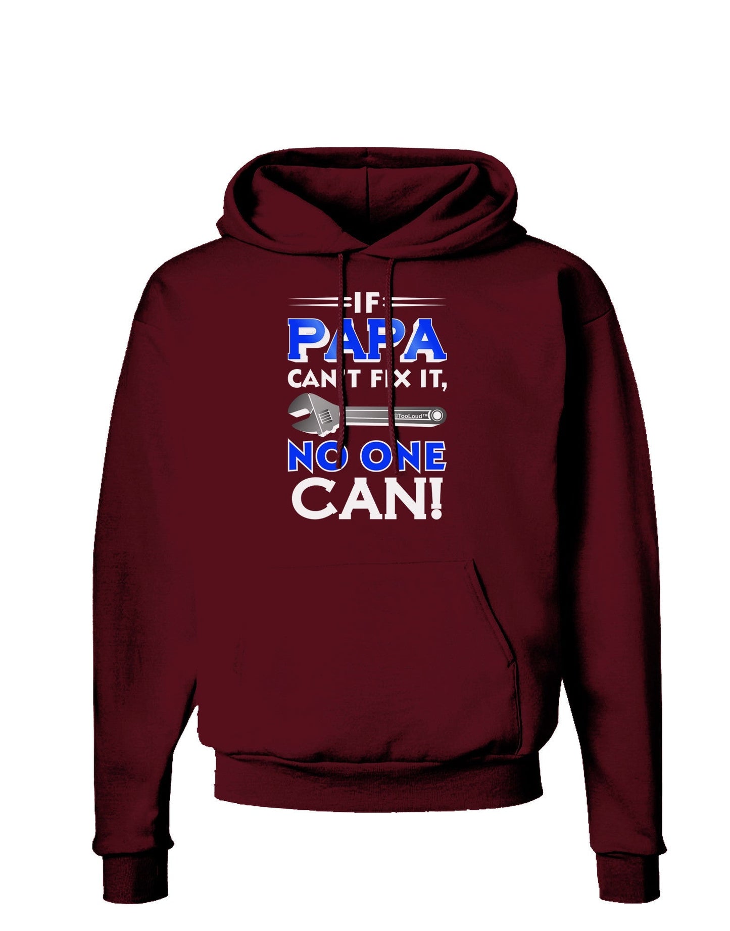 If Papa Can't Fix It Dark Hoodie Sweatshirt-Hoodie-TooLoud-Maroon-Small-Davson Sales