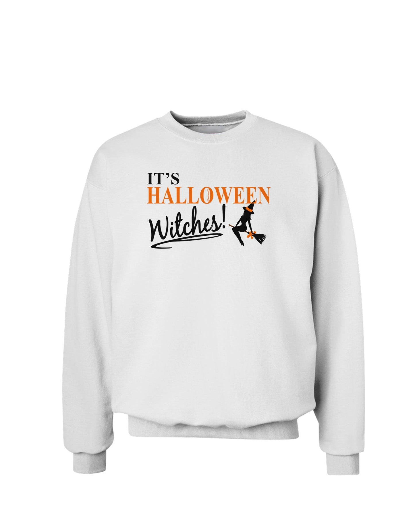 It's Halloween Witches Sweatshirt-Sweatshirts-TooLoud-White-Small-Davson Sales
