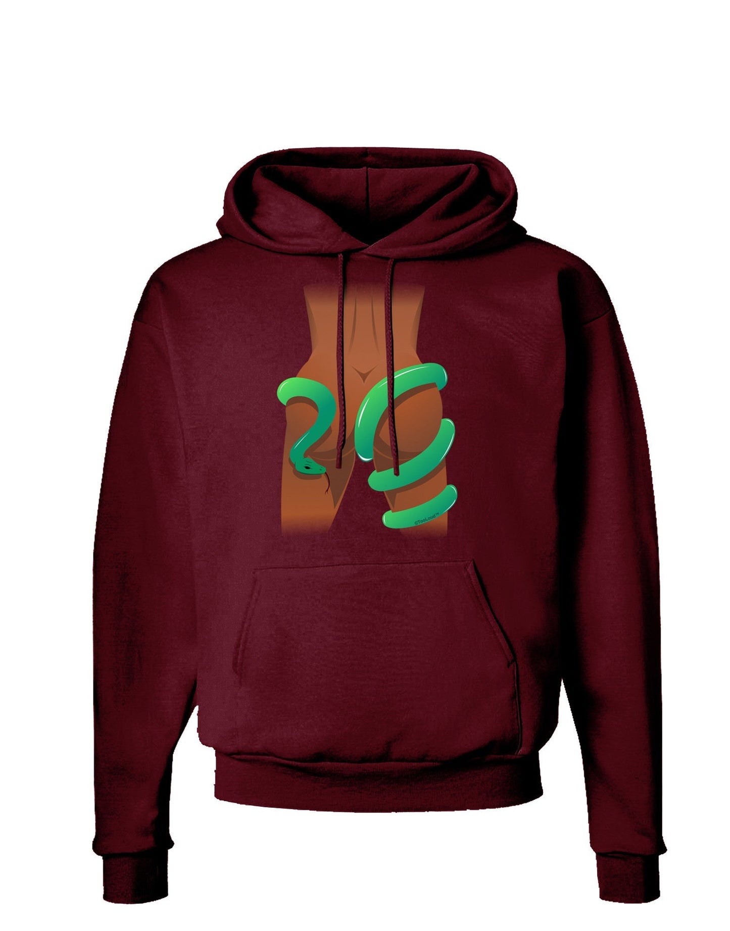 Lady Anaconda Design Dark Dark Hoodie Sweatshirt-Hoodie-TooLoud-Maroon-Small-Davson Sales