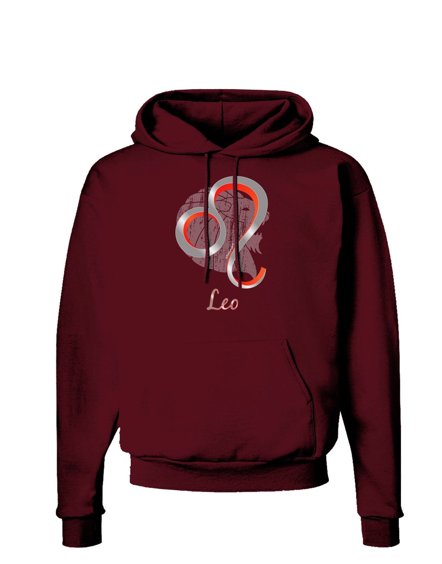 Leo Symbol Dark Hoodie Sweatshirt-Hoodie-TooLoud-Maroon-Small-Davson Sales