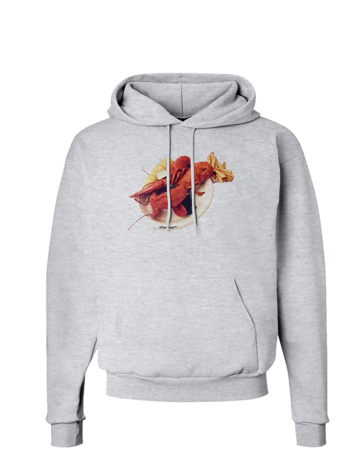 Lobster Plate Hoodie Sweatshirt-Hoodie-TooLoud-AshGray-Small-Davson Sales