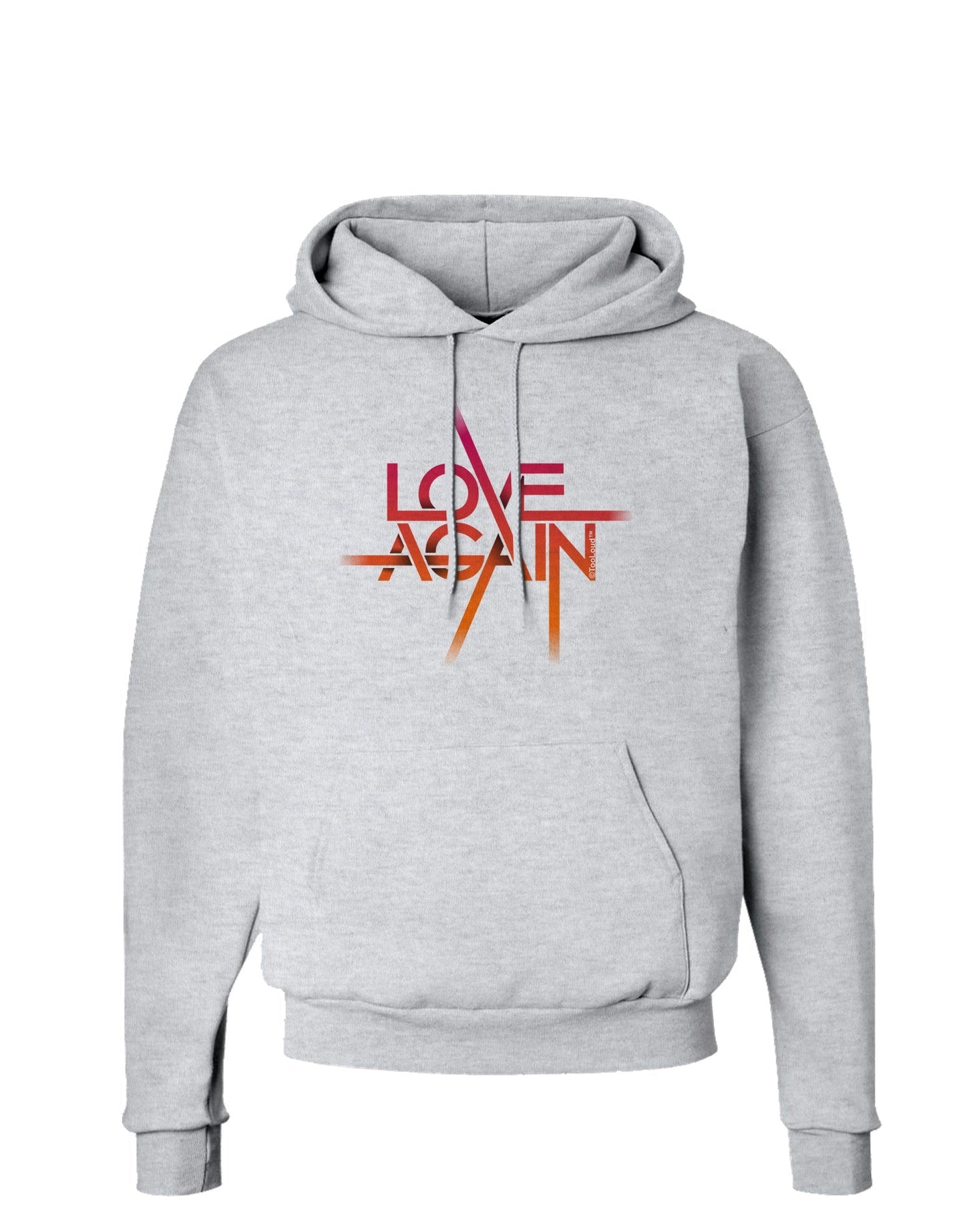 Love Again Typography Hoodie Sweatshirt-Hoodie-TooLoud-AshGray-Small-Davson Sales