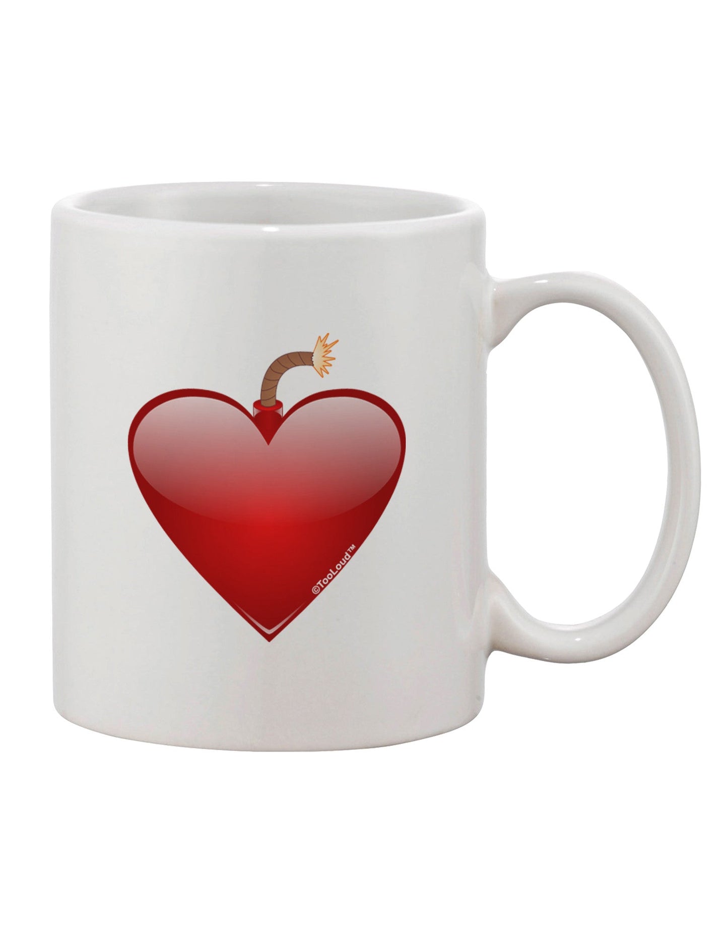 Love Bomb Printed 11 oz Coffee Mug - Exquisite Drinkware Expertise-11 OZ Coffee Mug-TooLoud-White-Davson Sales