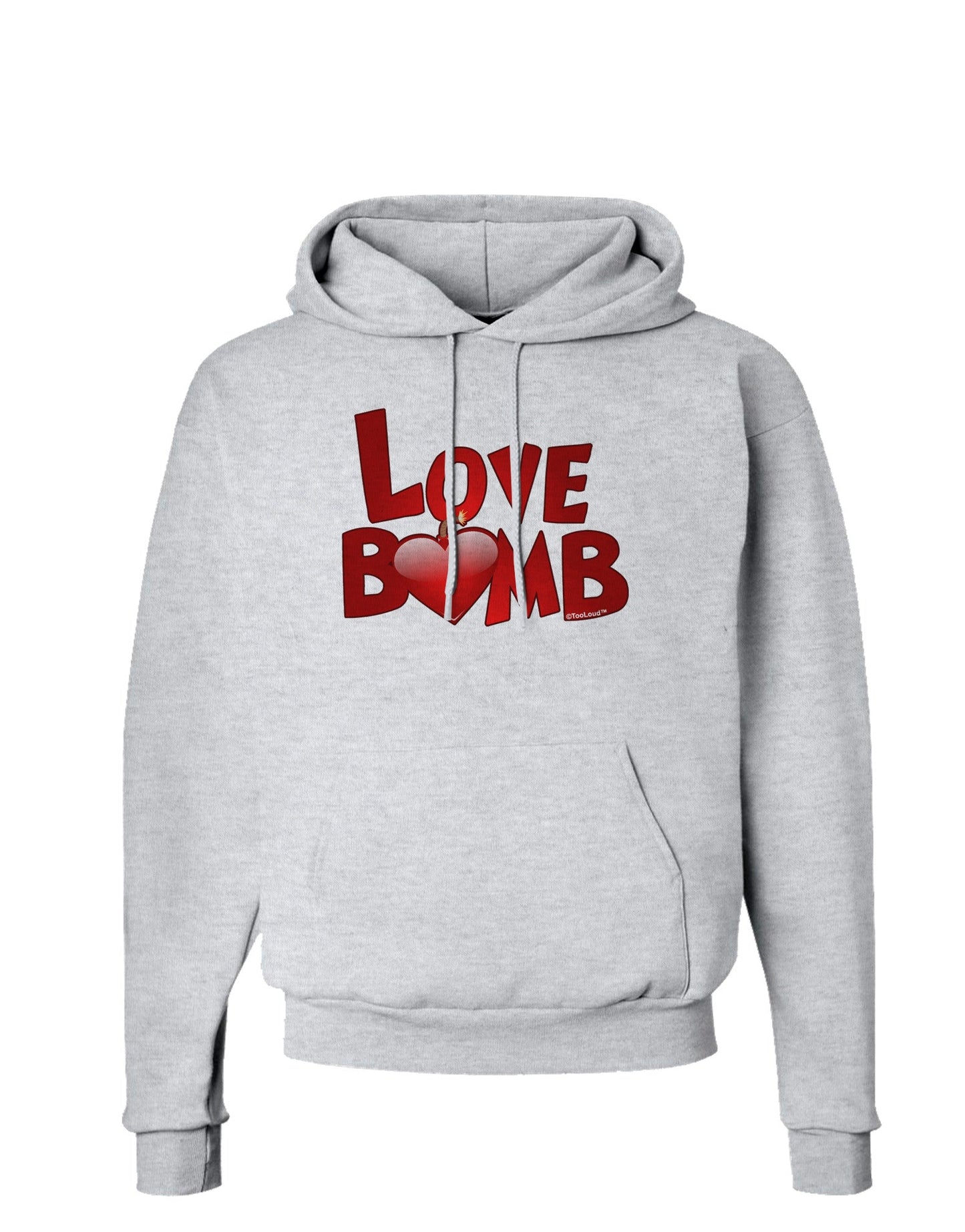 Love Bomb Text Hoodie Sweatshirt-Hoodie-TooLoud-AshGray-Small-Davson Sales