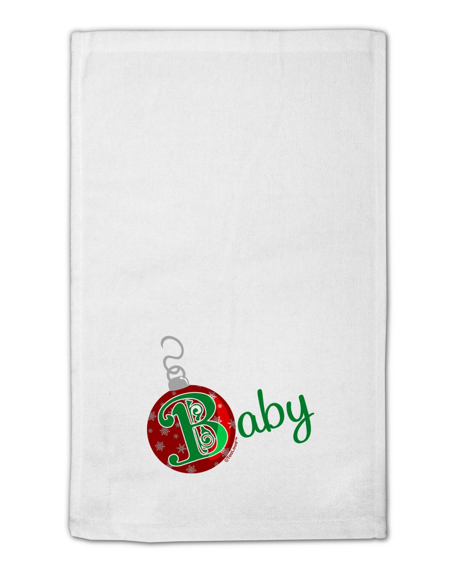 Matching Family Ornament Baby 11"x18" Dish Fingertip Towel-Fingertip Towel-TooLoud-White-Davson Sales