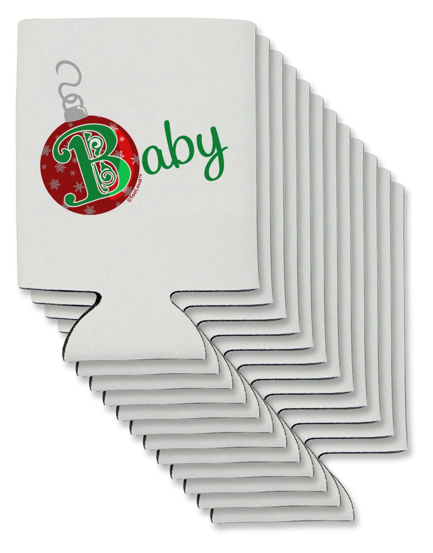 Matching Family Ornament Baby Can / Bottle Insulator Coolers-Can Coolie-TooLoud-12-Davson Sales