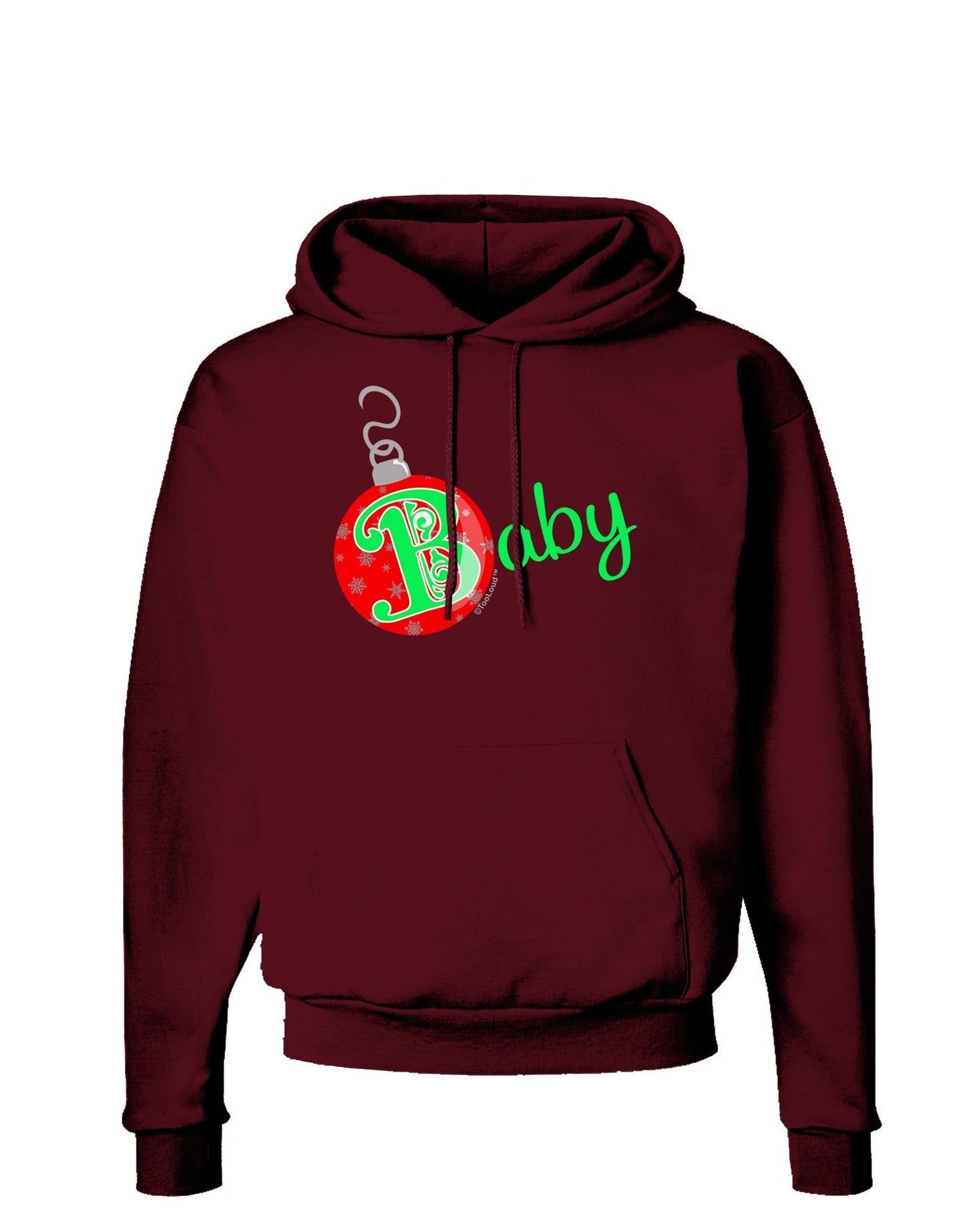 Matching Family Ornament Baby Dark Hoodie Sweatshirt-Hoodie-TooLoud-Maroon-Small-Davson Sales