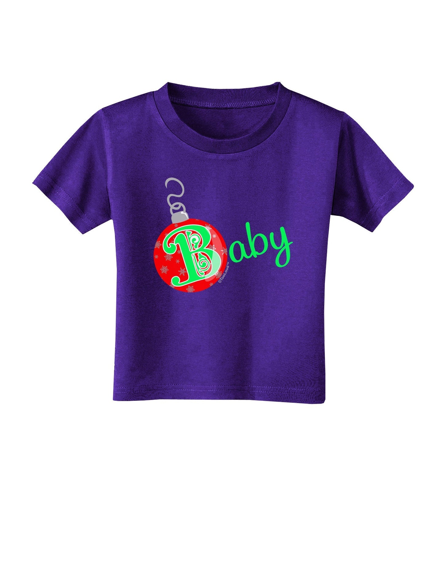 Matching Family Ornament Baby Toddler T-Shirt Dark-Toddler T-Shirt-TooLoud-Purple-2T-Davson Sales