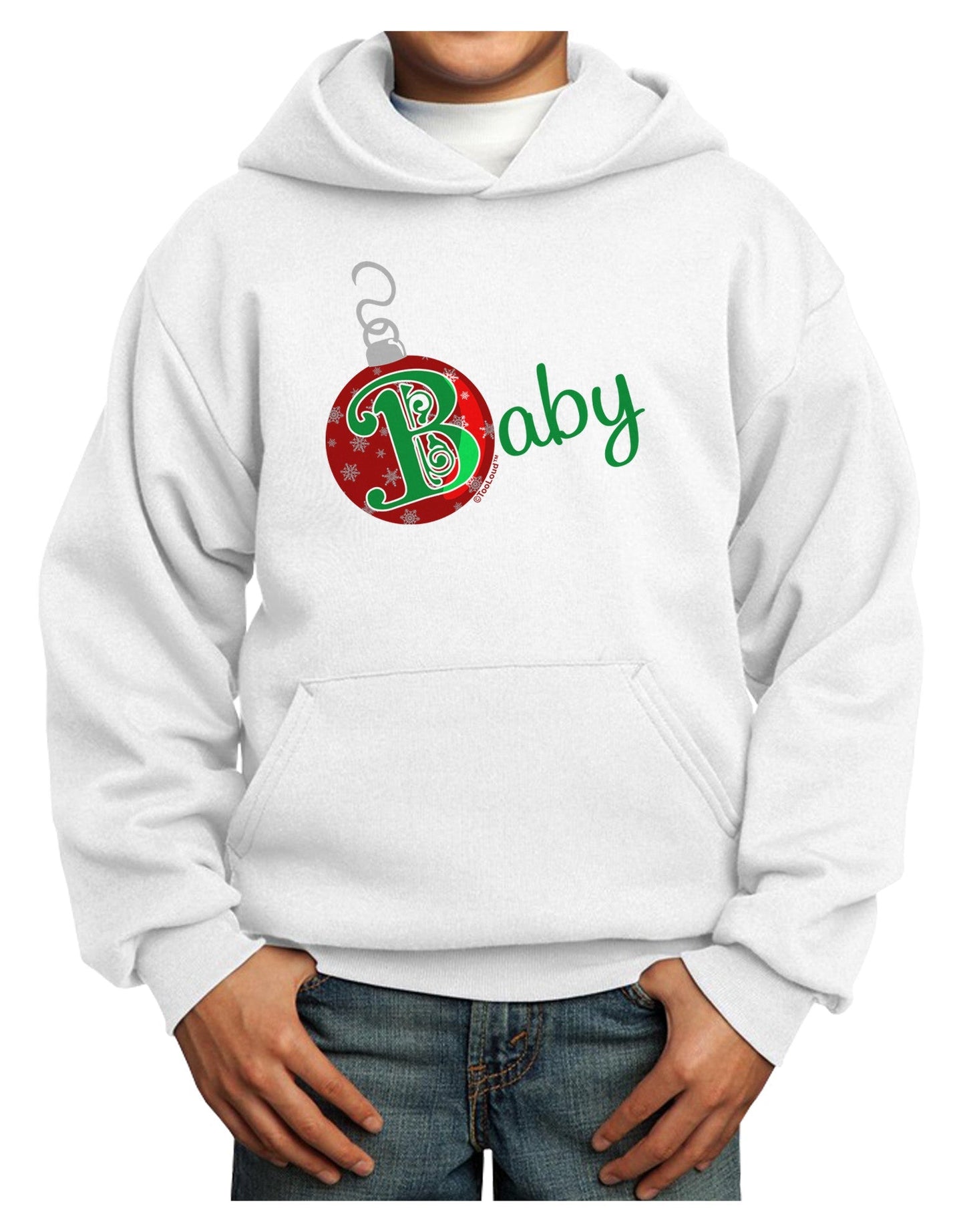 Matching Family Ornament Baby Youth Hoodie Pullover Sweatshirt-Youth Hoodie-TooLoud-White-XS-Davson Sales
