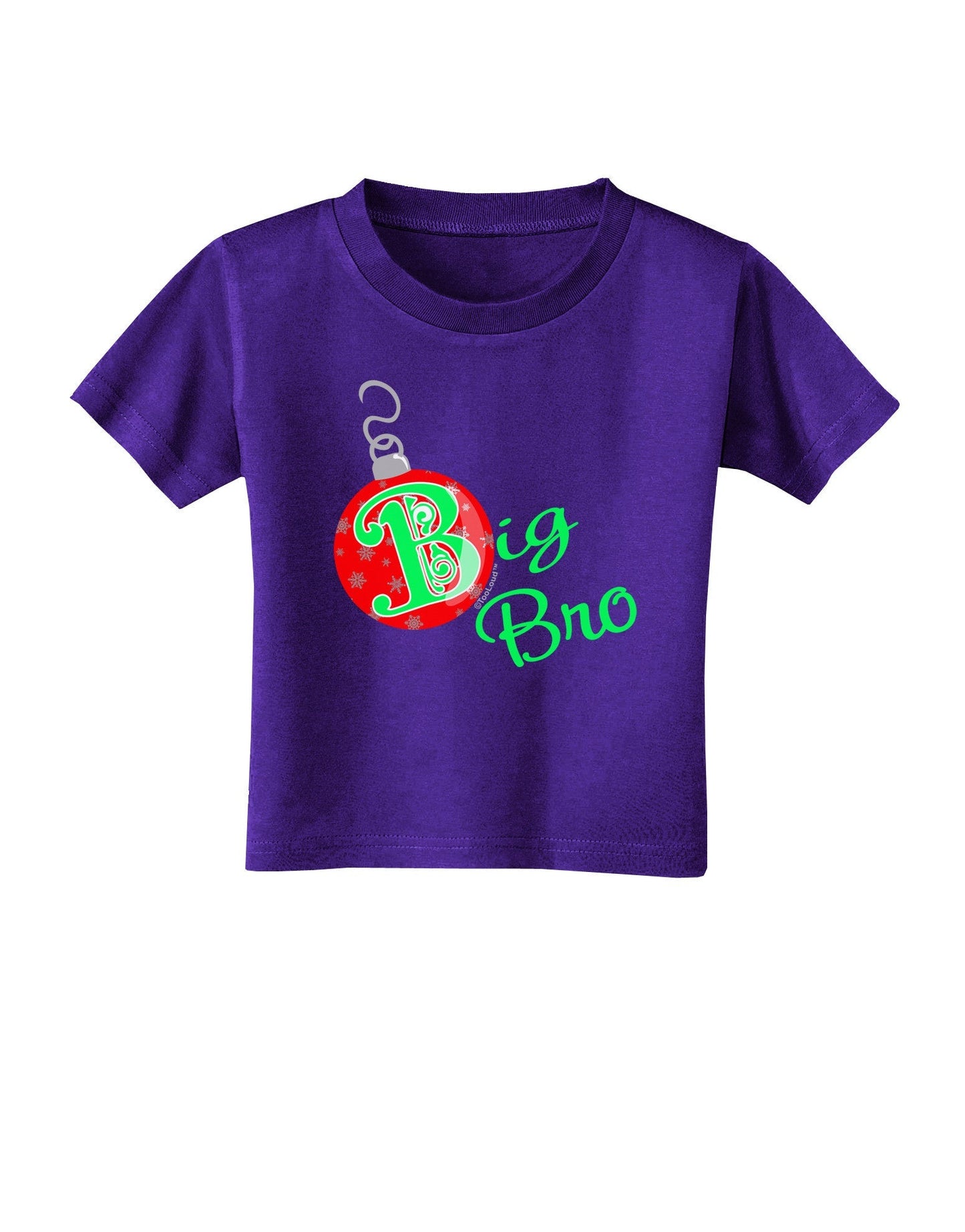 Matching Family Ornament Big Bro Toddler T-Shirt Dark-Toddler T-Shirt-TooLoud-Purple-2T-Davson Sales