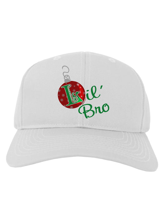Matching Family Ornament Lil Bro Adult Baseball Cap Hat-Baseball Cap-TooLoud-White-One Size-Davson Sales