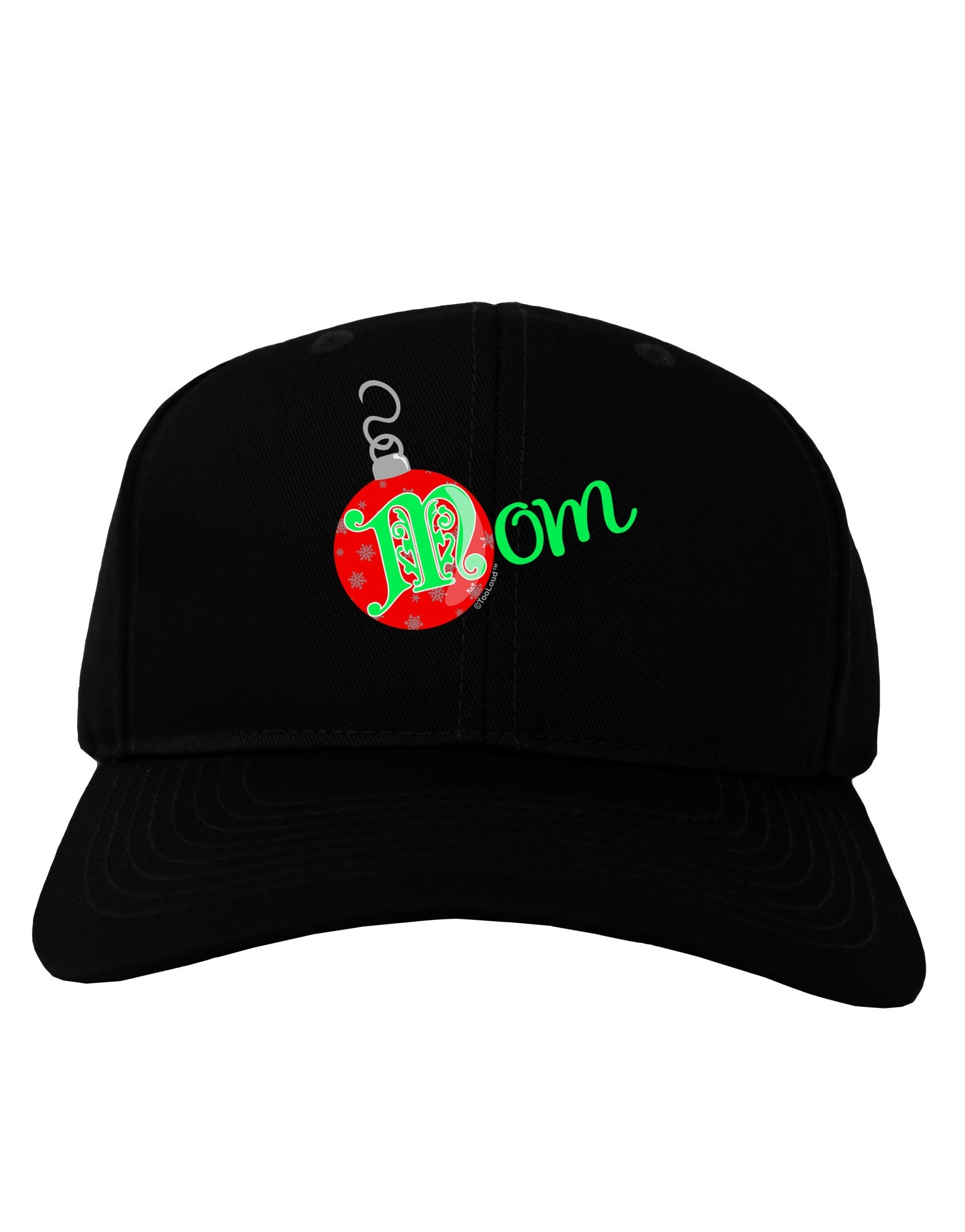 Matching Family Ornament Mom Adult Dark Baseball Cap Hat-Baseball Cap-TooLoud-Black-One Size-Davson Sales