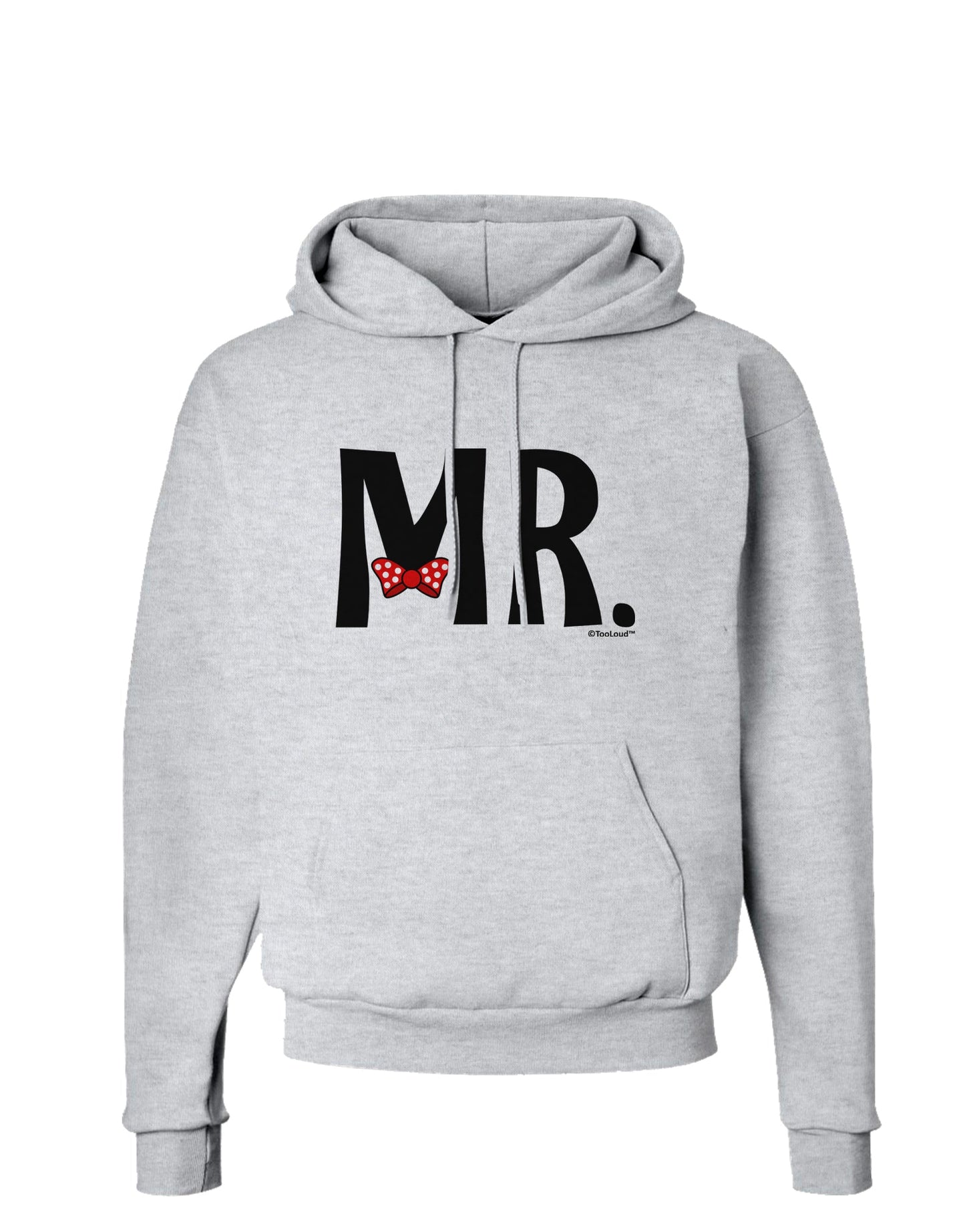 Matching Mr and Mrs Design - Mr Bow Tie Hoodie Sweatshirt by TooLoud-Hoodie-TooLoud-AshGray-Small-Davson Sales