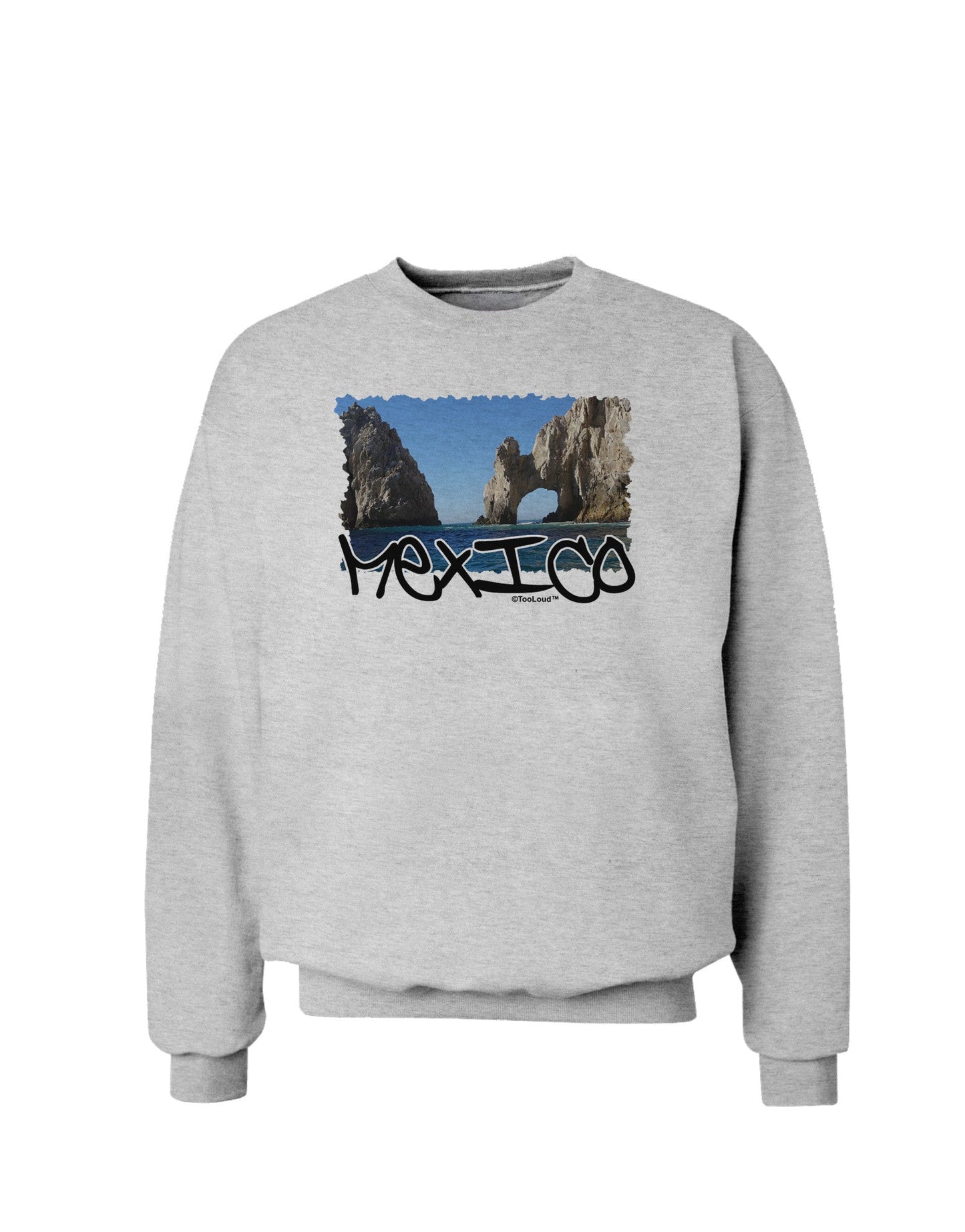 Mexico - Islands Cut-out Sweatshirt-Sweatshirts-TooLoud-AshGray-Small-Davson Sales