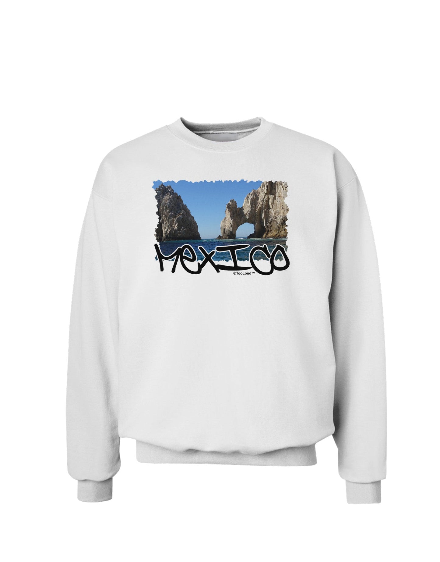 Mexico - Islands Cut-out Sweatshirt-Sweatshirts-TooLoud-White-Small-Davson Sales