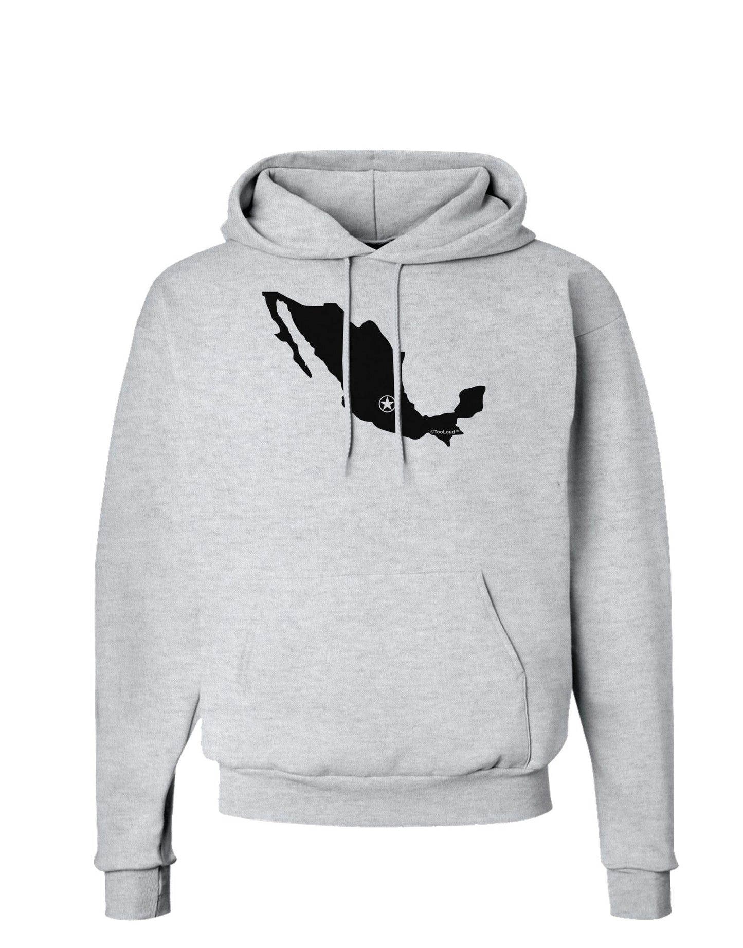 Mexico - Mexico City Star Hoodie Sweatshirt-Hoodie-TooLoud-AshGray-Small-Davson Sales