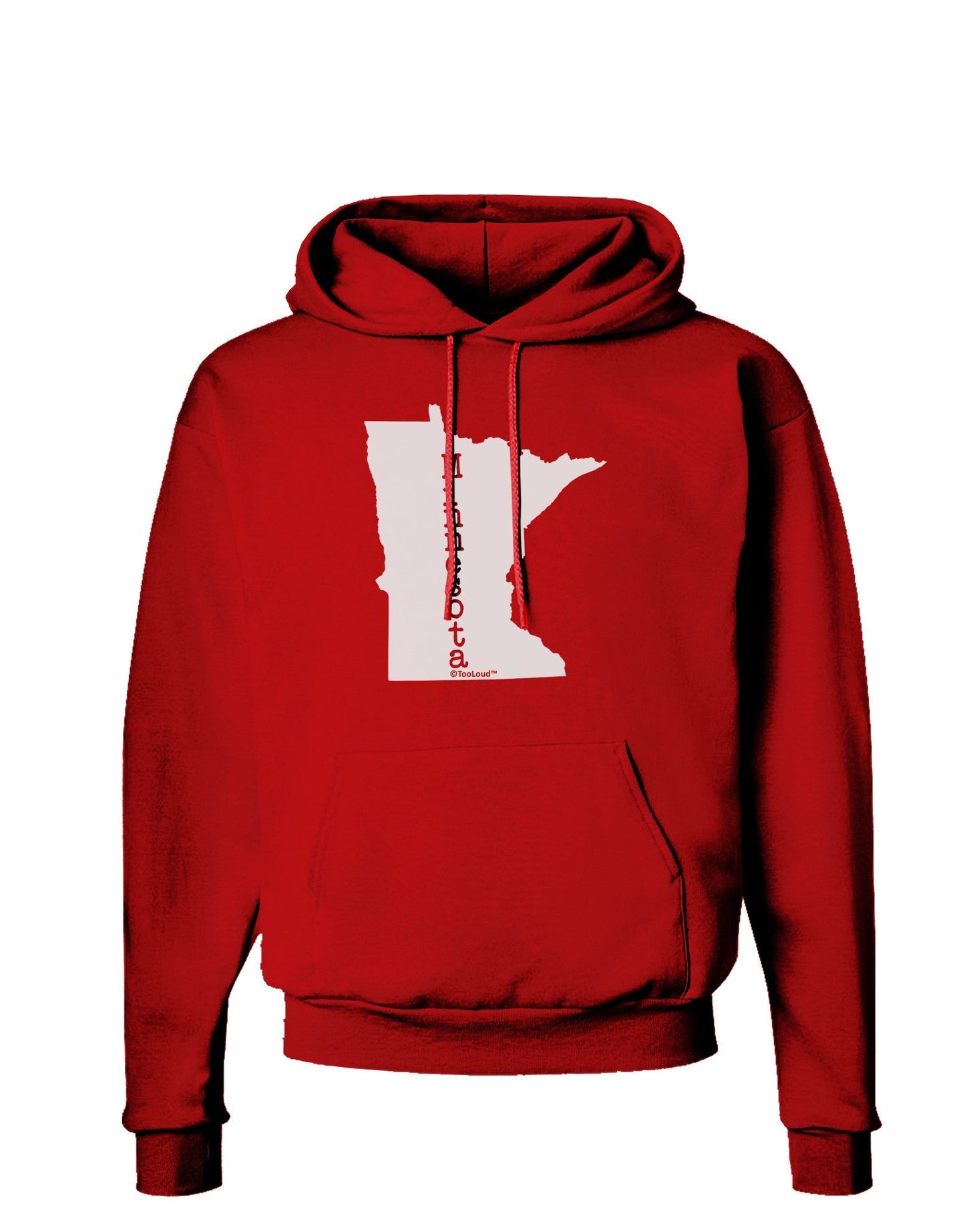 Minnesota - United States Shape Dark Hoodie Sweatshirt-Hoodie-TooLoud-Red-Small-Davson Sales