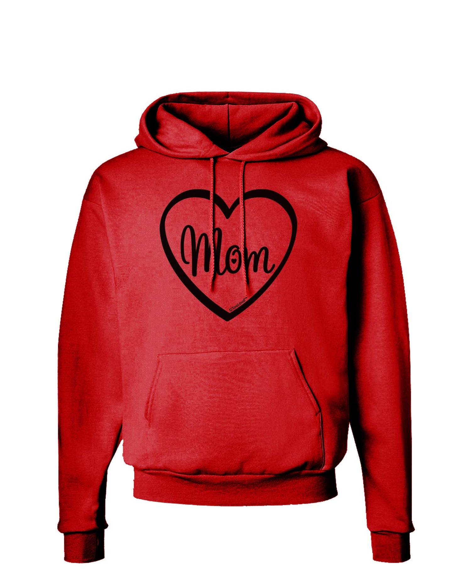 Mom Heart Design Hoodie Sweatshirt by TooLoud-Hoodie-TooLoud-Red-Small-Davson Sales