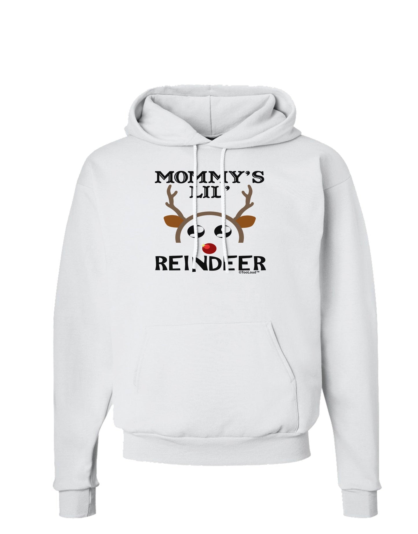 Mommy's Lil Reindeer Boy Hoodie Sweatshirt-Hoodie-TooLoud-White-Small-Davson Sales