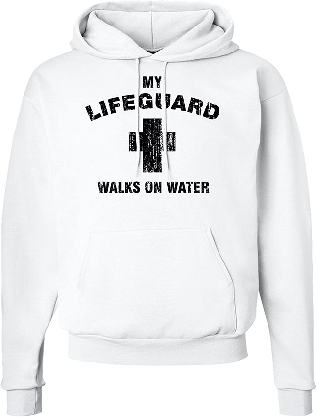 My Lifeguard Walks on Water Easter Hoodie Sweatshirt-Hoodie-Davson Sales-Small-White-Davson Sales