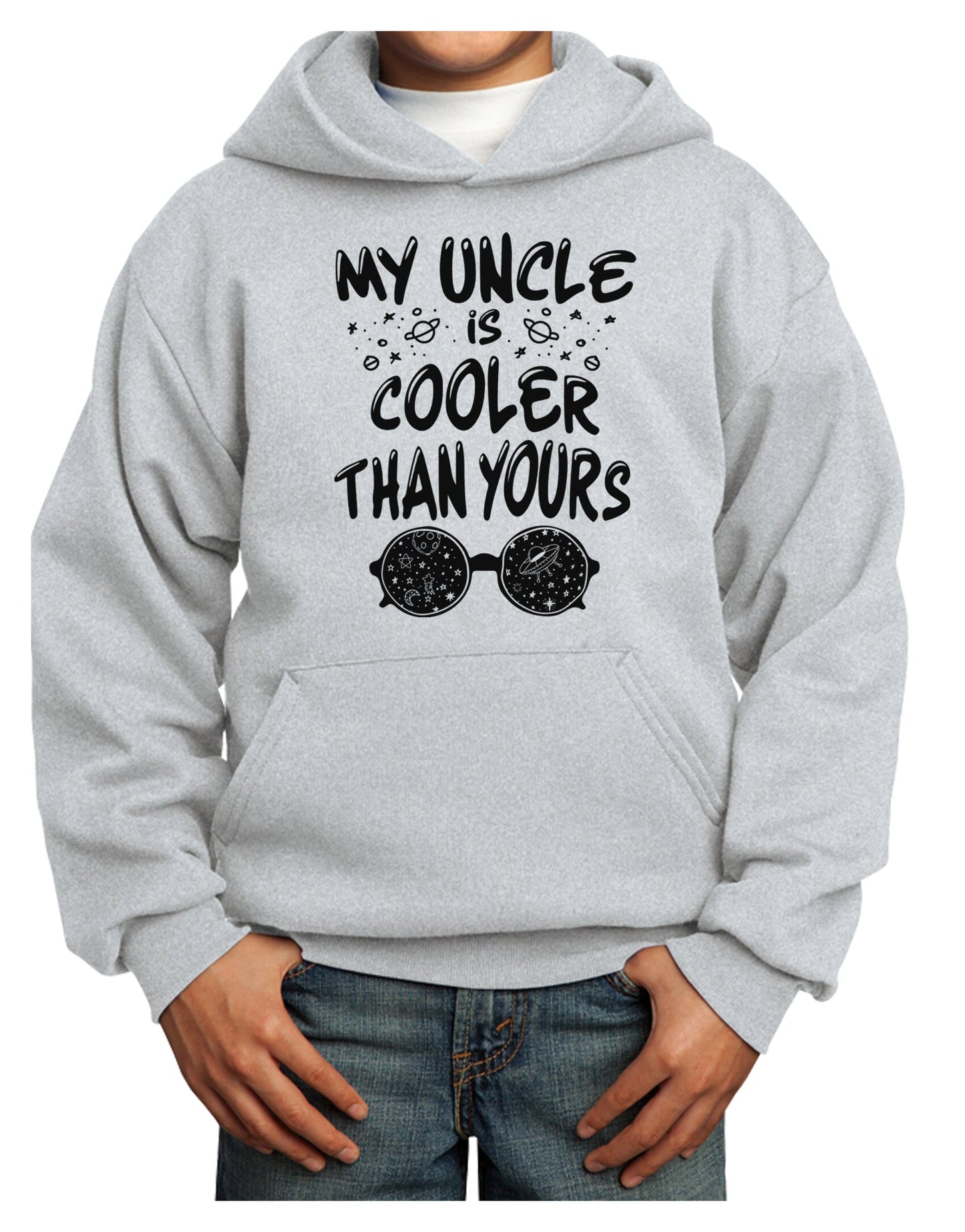 My Uncle is Cooler than yours Youth Hoodie Pullover Sweatshirt-Youth Hoodie-TooLoud-Ash-XS-Davson Sales