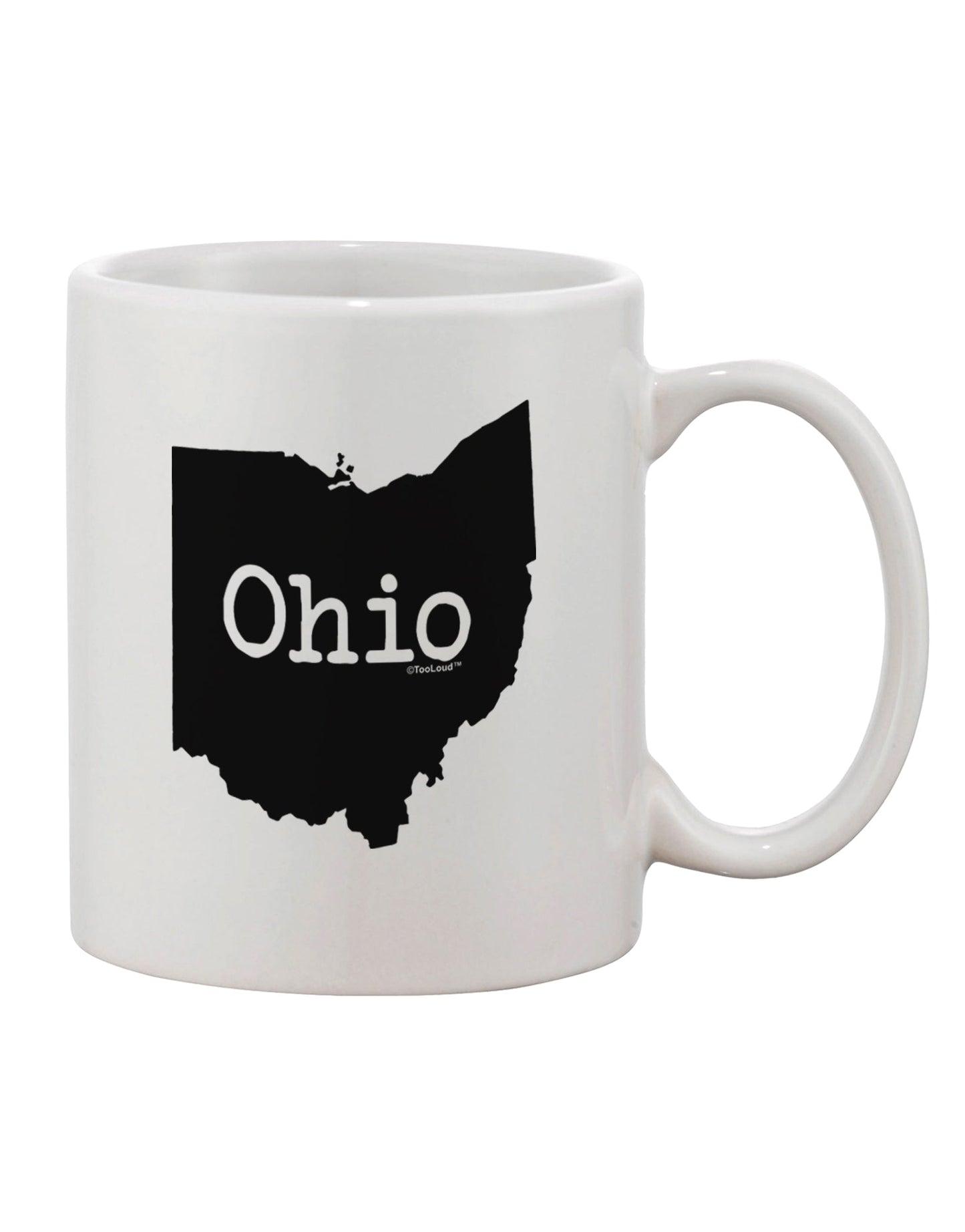 Ohio - United States Shape Printed 11 oz Coffee Mug - Crafted by a Drinkware Expert-11 OZ Coffee Mug-TooLoud-White-Davson Sales