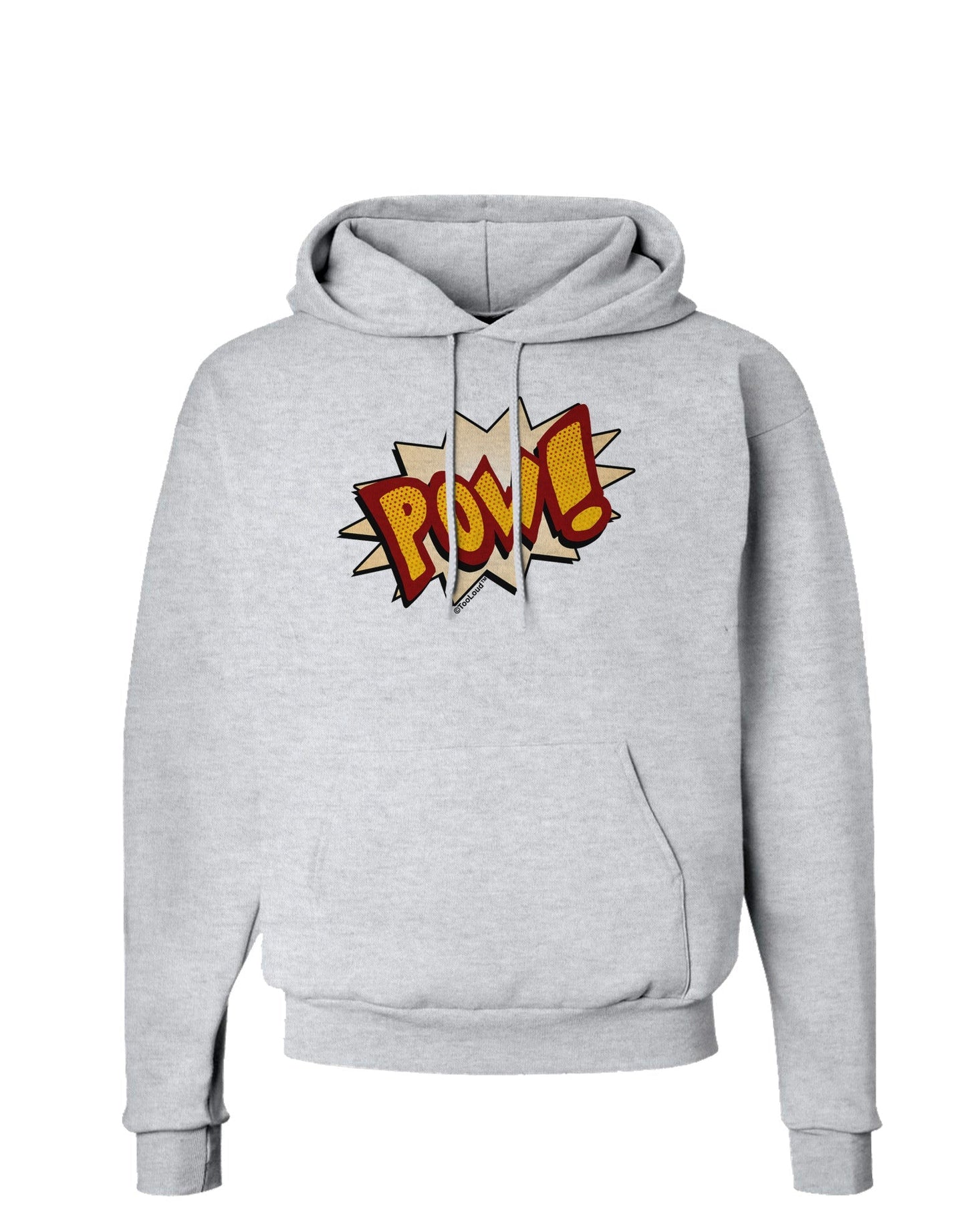 Onomatopoeia POW Hoodie Sweatshirt-Hoodie-TooLoud-AshGray-Small-Davson Sales