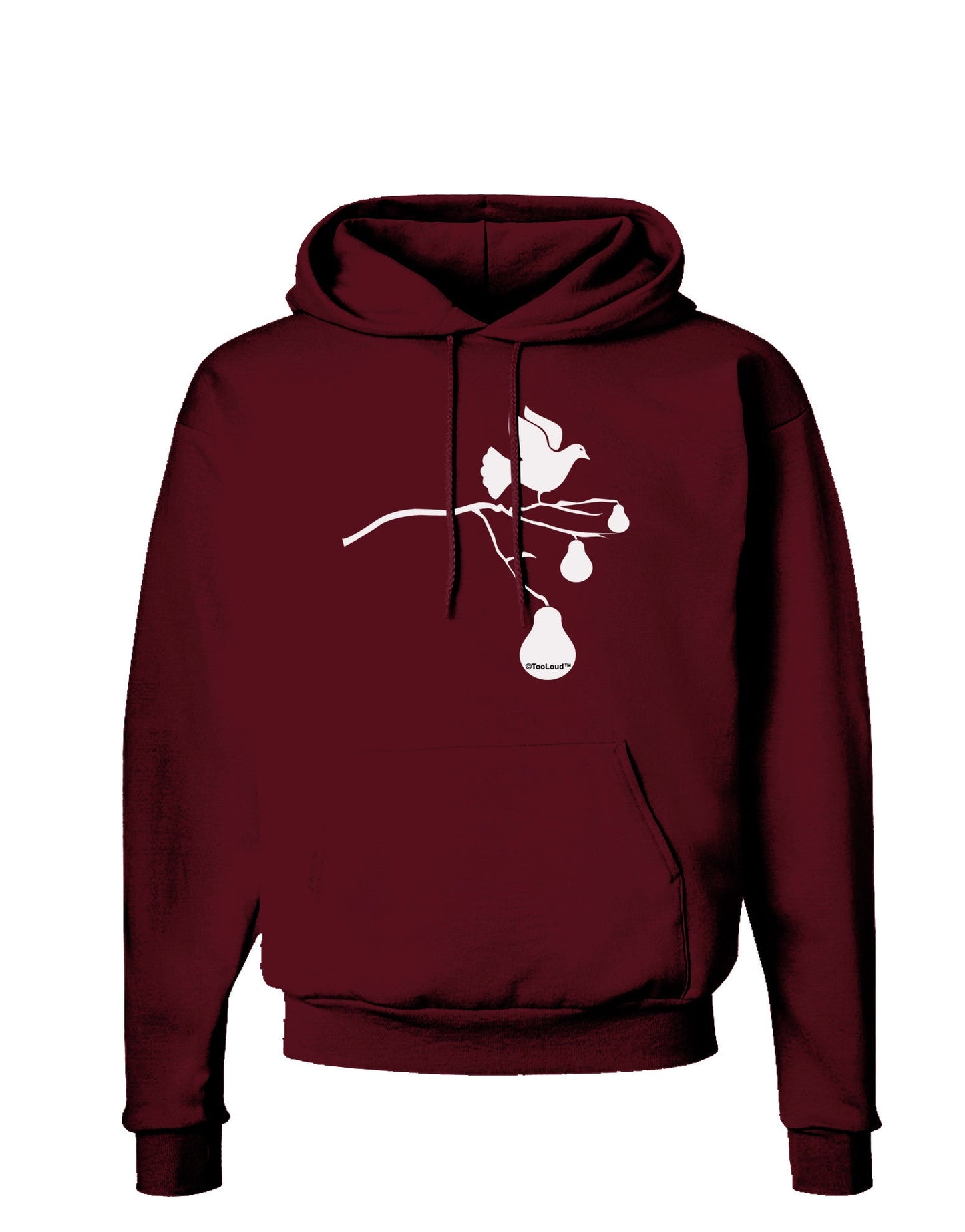 Partridge In A Pear Tree Dark Hoodie Sweatshirt-Hoodie-TooLoud-Maroon-Small-Davson Sales