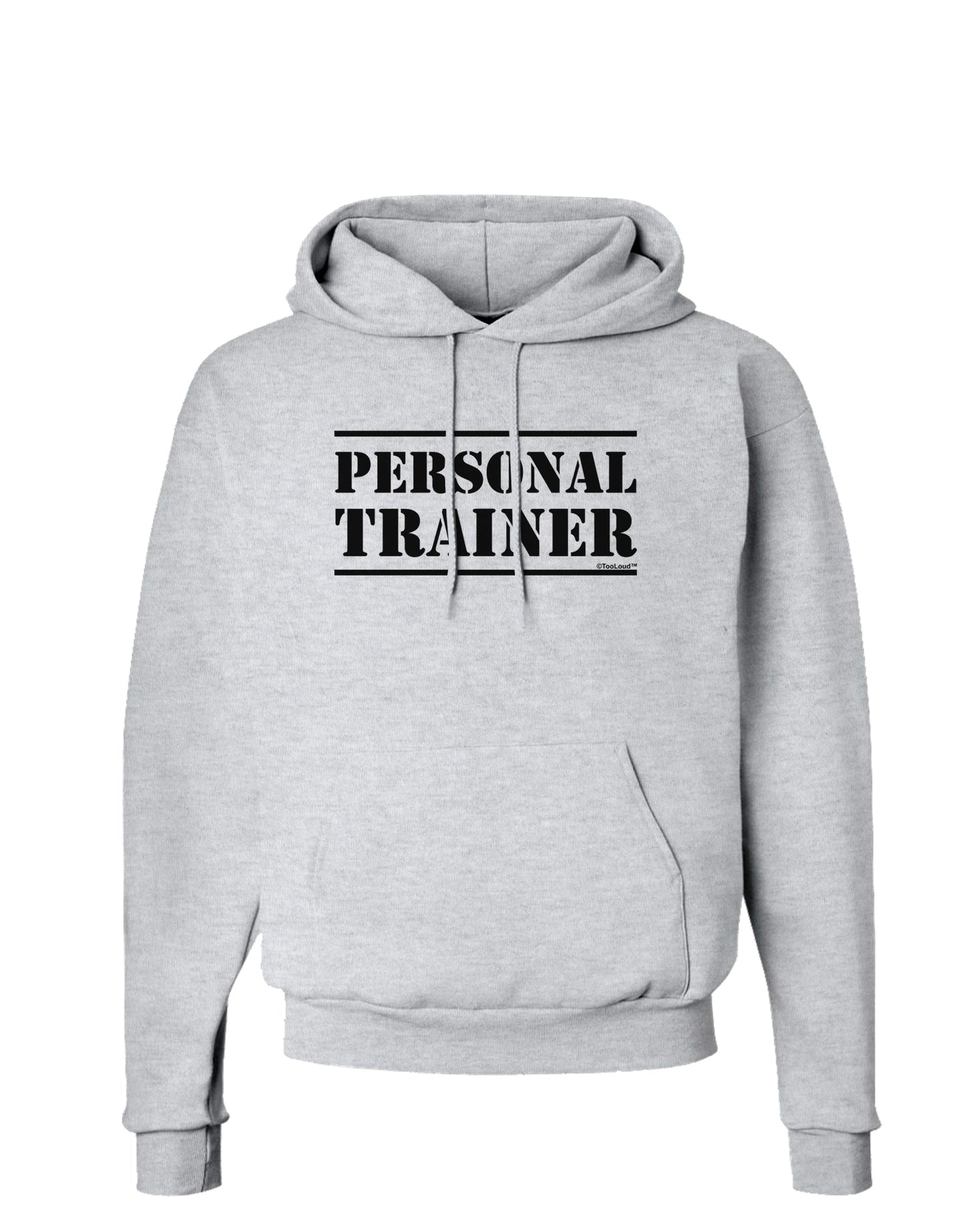 Personal Trainer Military Text Hoodie Sweatshirt-Hoodie-TooLoud-AshGray-Small-Davson Sales
