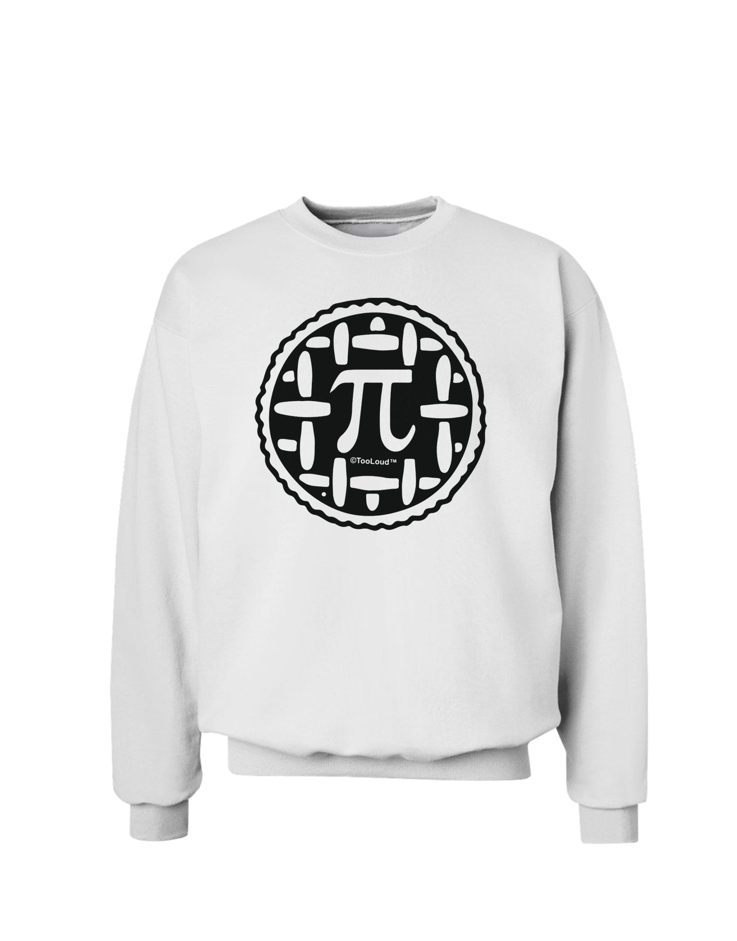 Pi Pie Sweatshirt-Sweatshirts-TooLoud-White-Small-Davson Sales