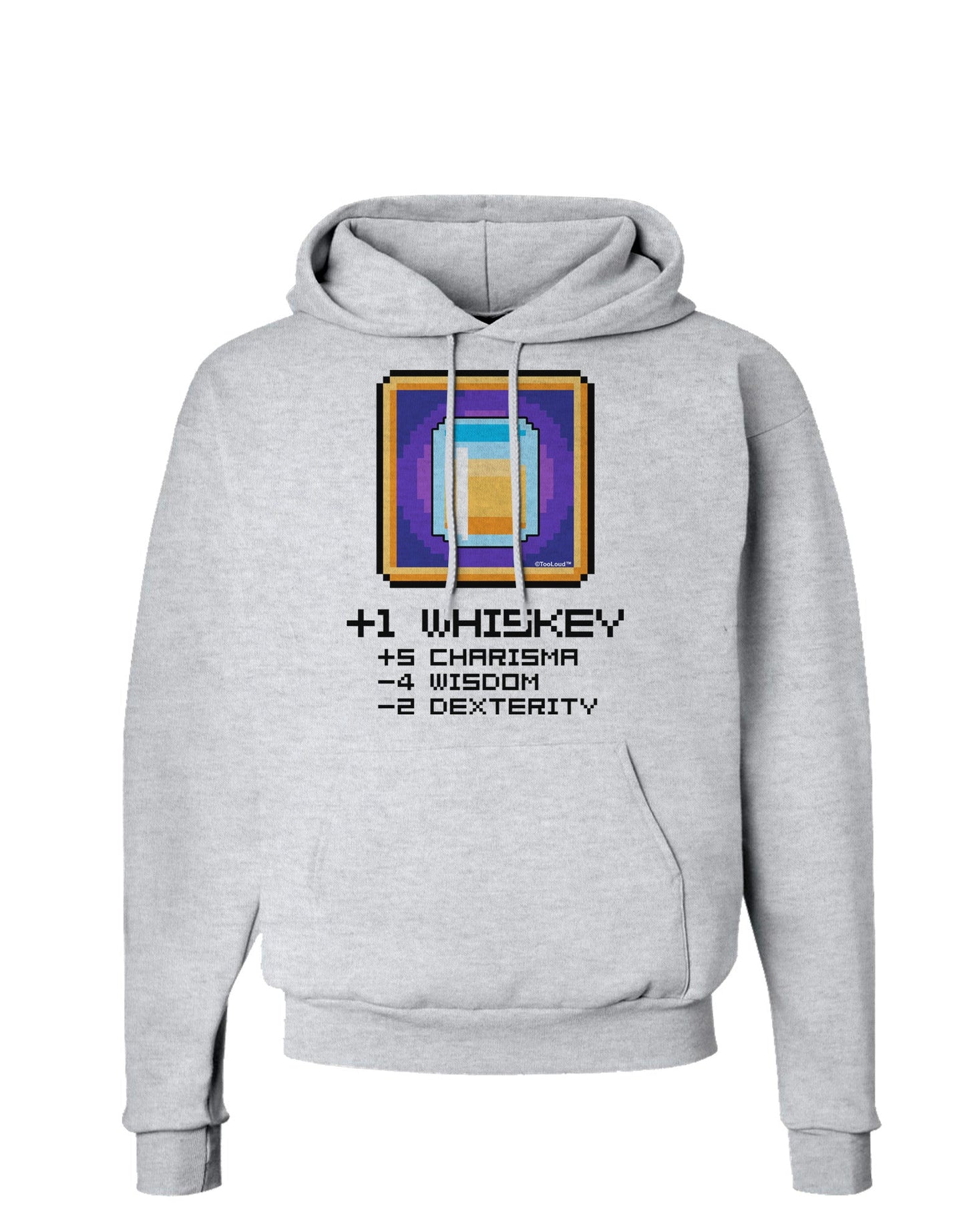 Pixel Whiskey Item Hoodie Sweatshirt-Hoodie-TooLoud-AshGray-Small-Davson Sales