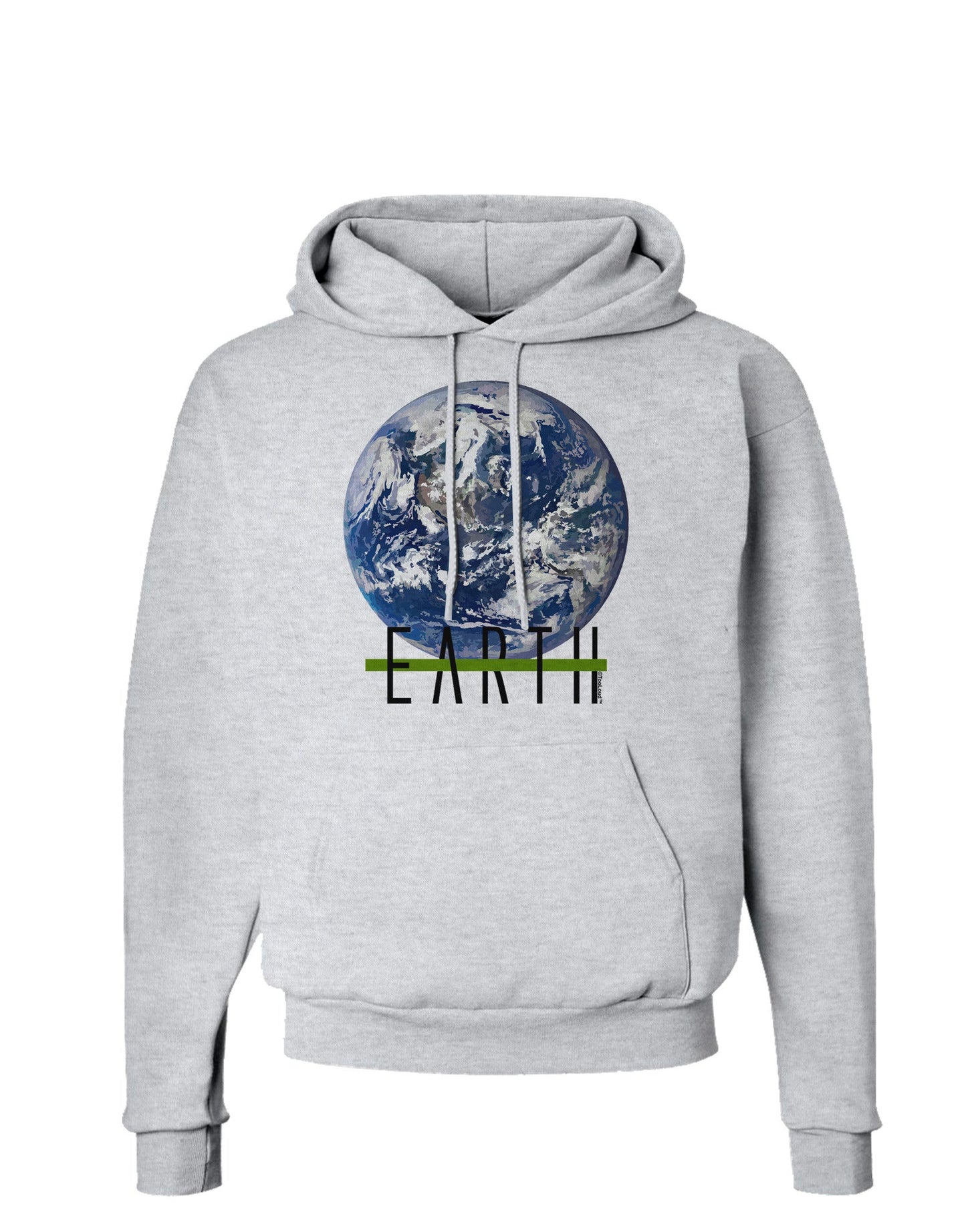Planet Earth Text Hoodie Sweatshirt-Hoodie-TooLoud-AshGray-Small-Davson Sales