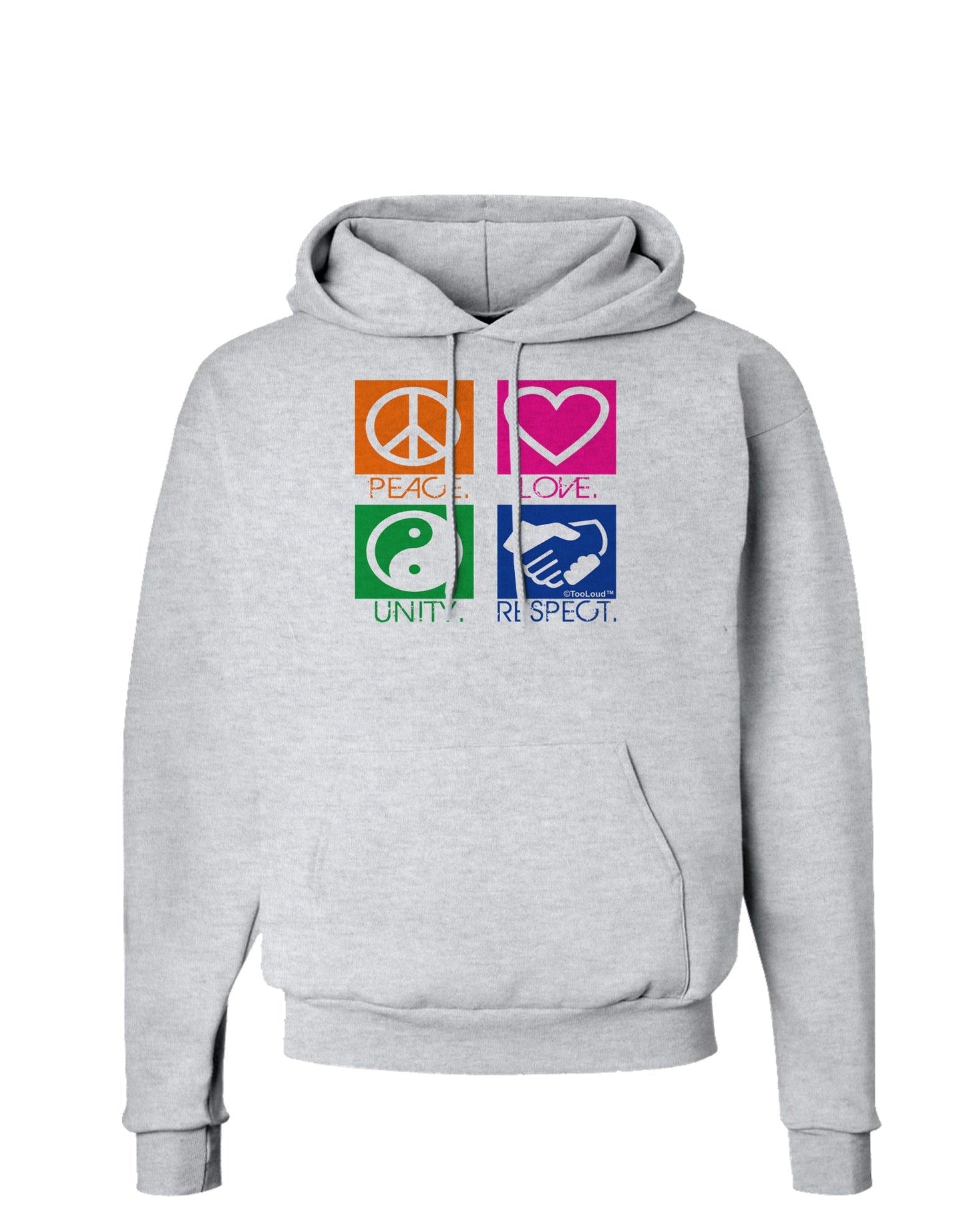 PLUR Squares Color Hoodie Sweatshirt-Hoodie-TooLoud-AshGray-Small-Davson Sales