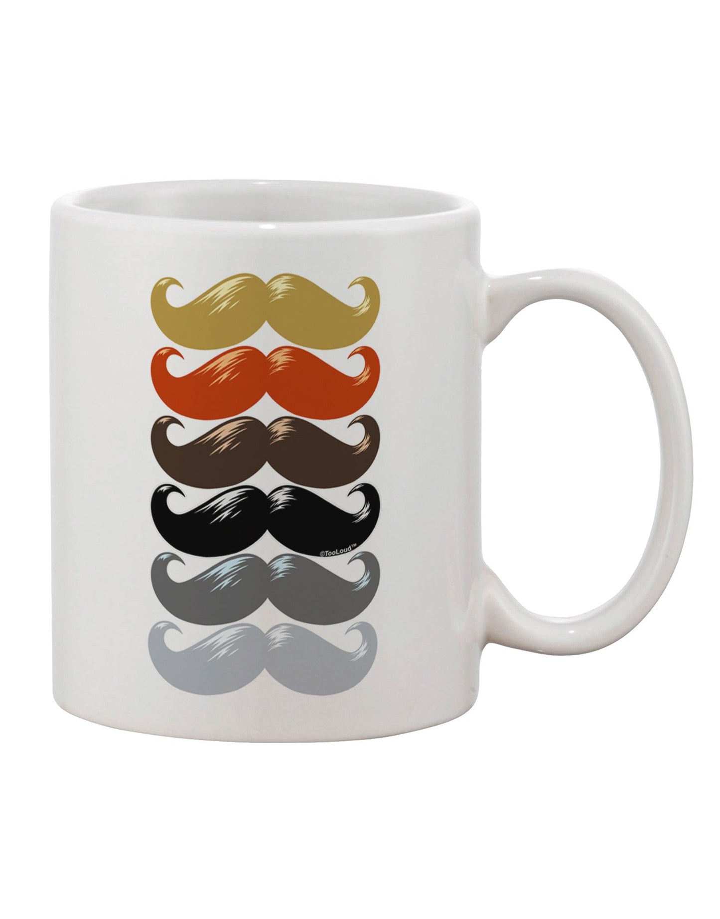 Rainbow Printed 11 oz Coffee Mug - A Must-Have for the Discerning Drinkware Enthusiast-11 OZ Coffee Mug-TooLoud-White-Davson Sales