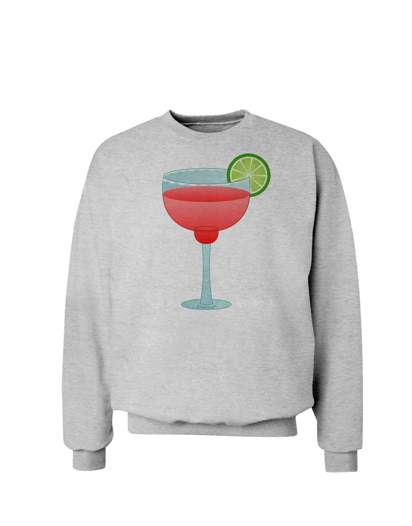 Red Margarita with Lime - Cinco de Mayo Sweatshirt by TooLoud-Sweatshirts-TooLoud-AshGray-Small-Davson Sales