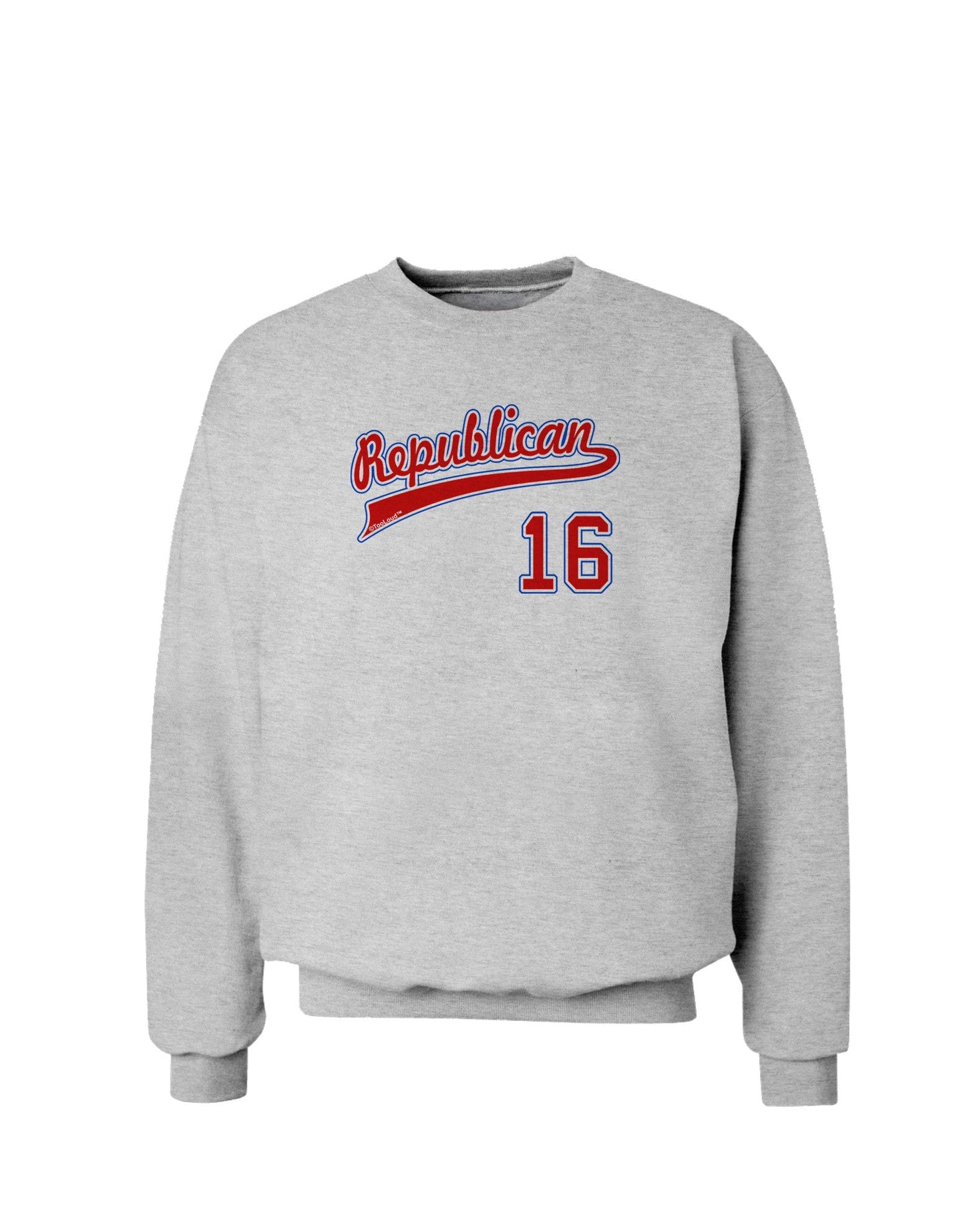 Republican Jersey 16 Sweatshirt-Sweatshirts-TooLoud-AshGray-Small-Davson Sales